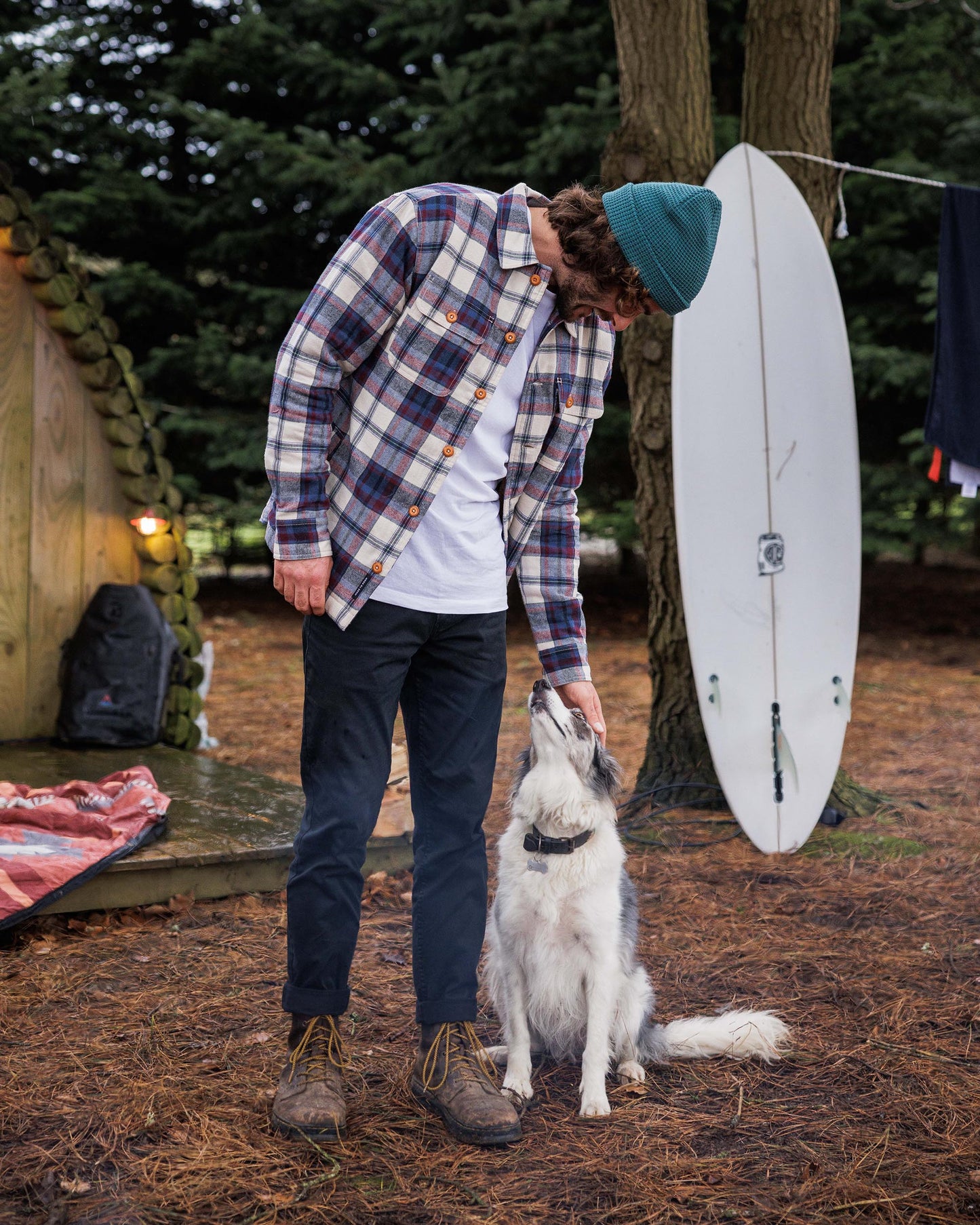 Freestyle Sherpa-Lined Overshirt - Vintage White - Lifestyle