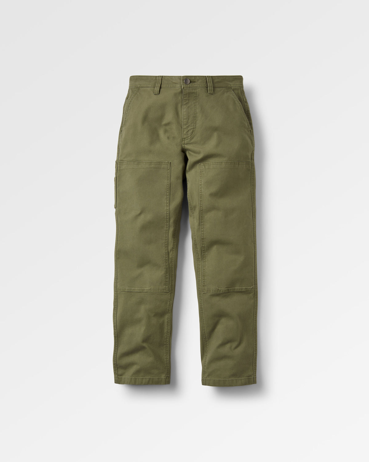 Vantage Cotton Canvas Trouser - Khaki - Flatlay