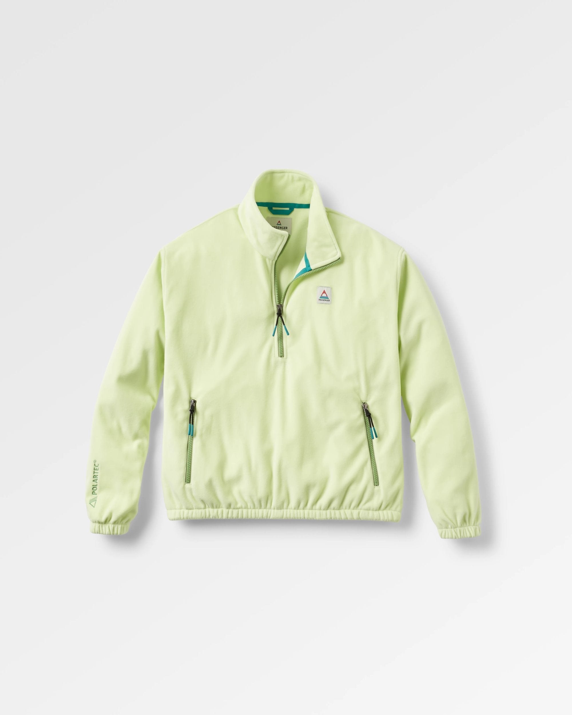 Ayla Recycled Micro Polartec® Fleece - Soft Lime Juice - Flatlay