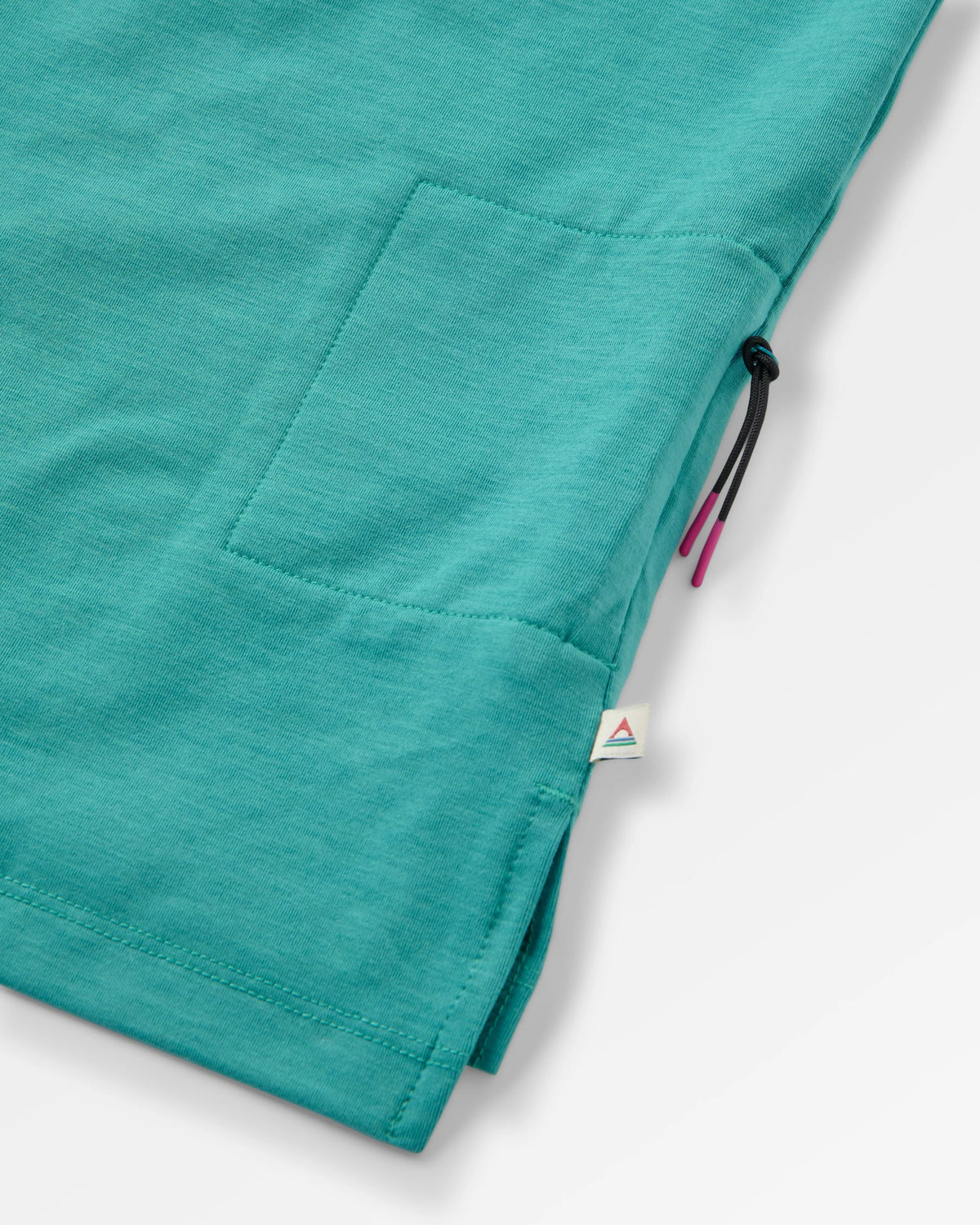 Ridescape Women's Active T-Shirt - Ocean Teal - Flatlay