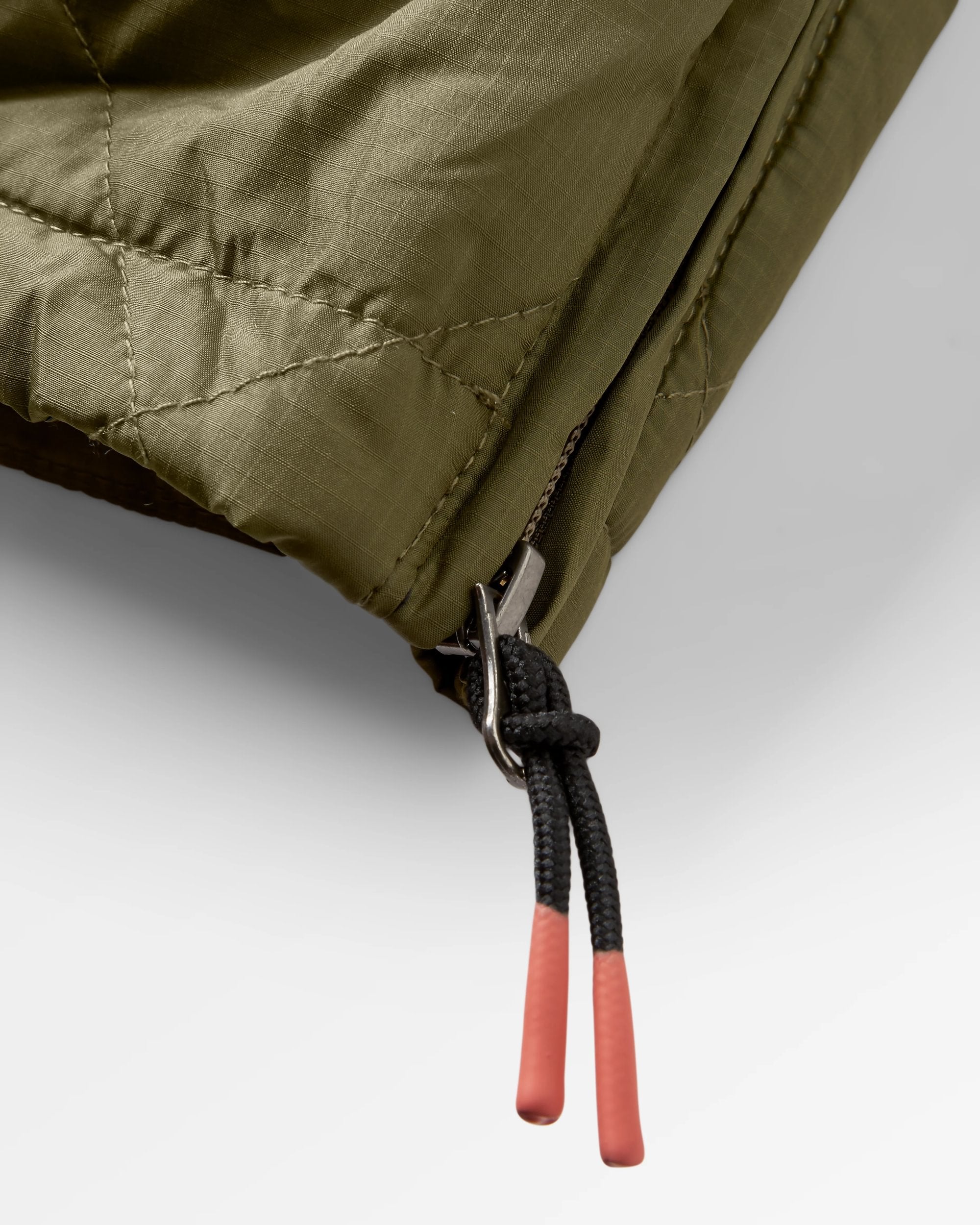 Oceanic Recycled Insulated 1/2 Zip Jacket - Black/Khaki - Flatlay