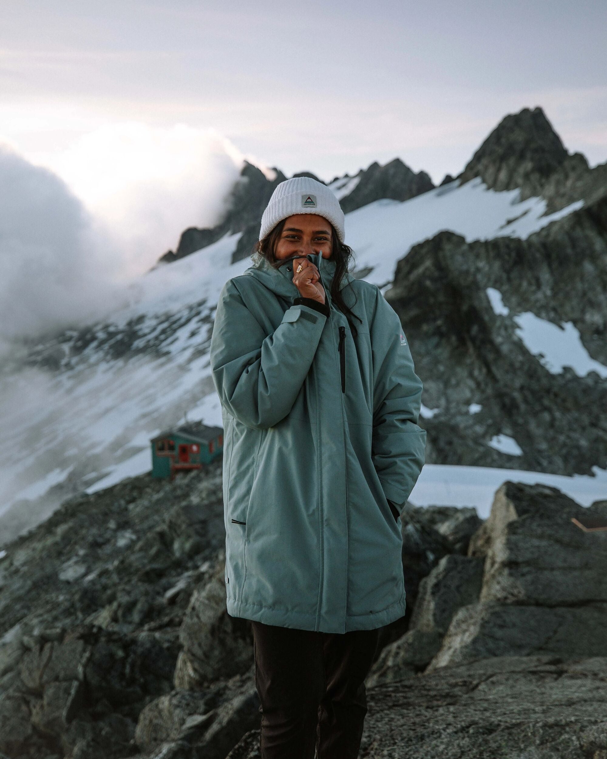 Cloudmont Waterproof Down Parka - Stormy Sea - Lifestyle