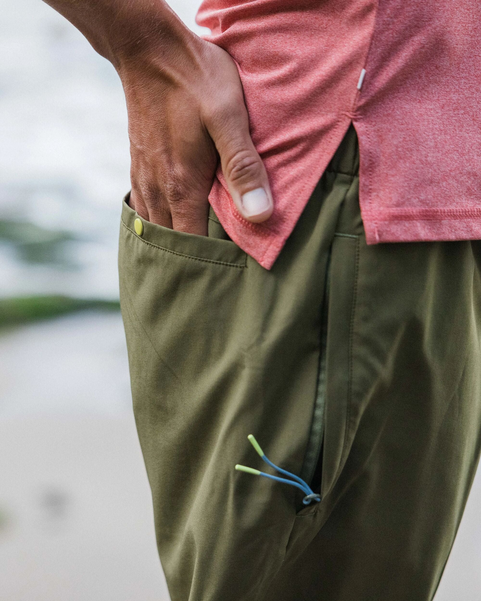 Sandune Recycled Trail Short - Khaki - Lifestyle