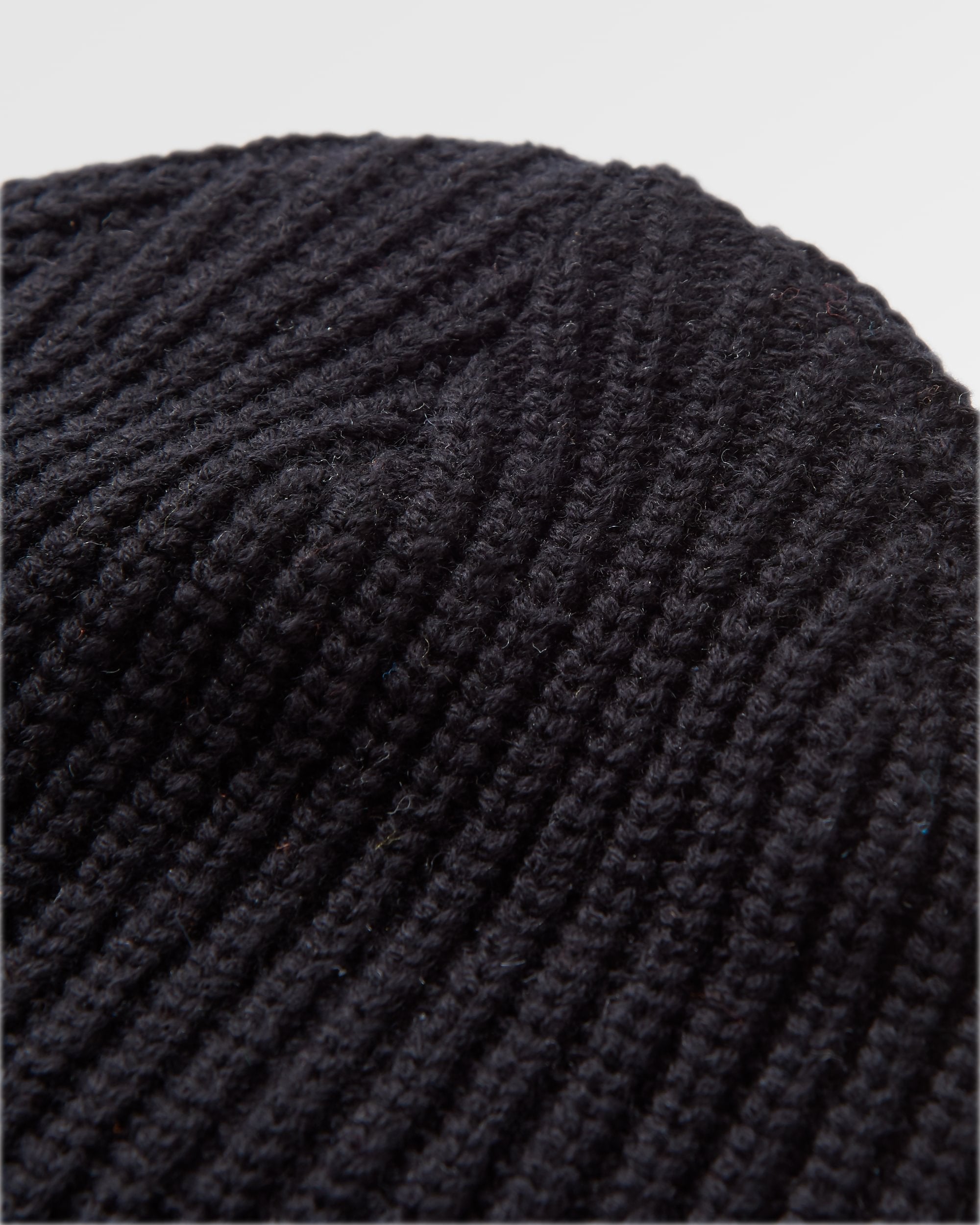 Beechwood Fleece Lined Recycled Beanie - Black - Flatlay