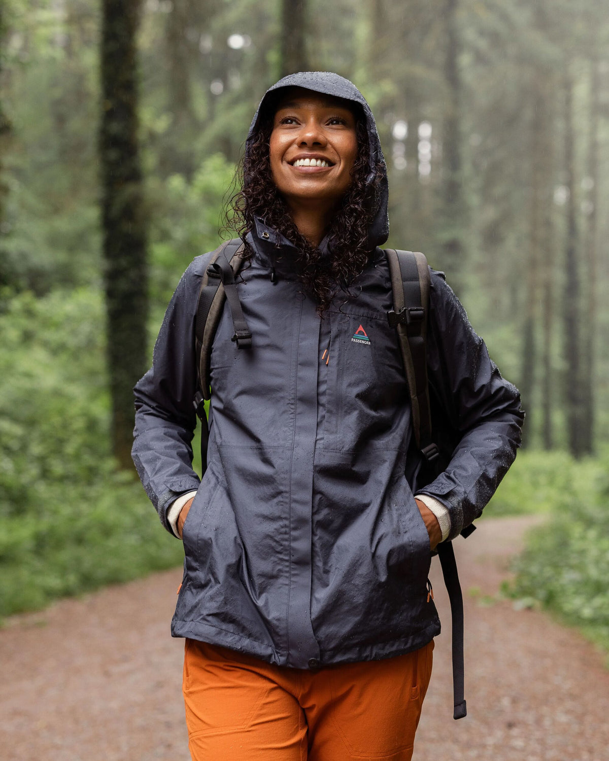 Trailscape Women's Waterproof Jacket - Charcoal - Lifestyle