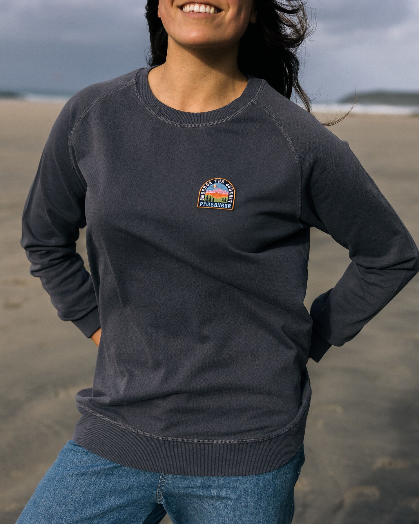 Journal Sweatshirt - Charcoal - Lifestyle - Female