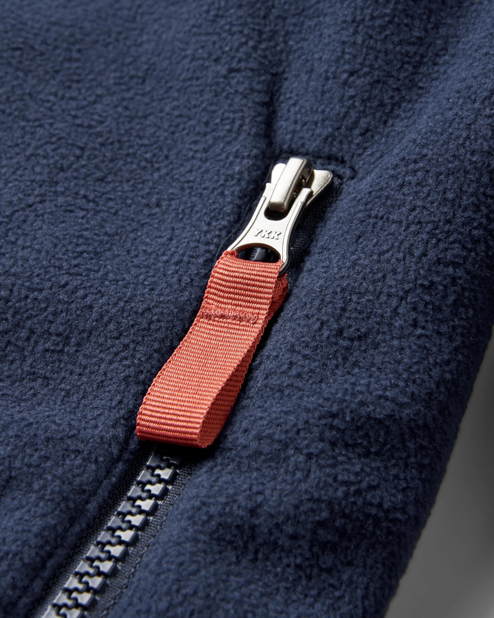 Set Off Recycled Polar 1/4 Zip Fleece - Mountain Geo Khaki/Rich Navy - Flatlay