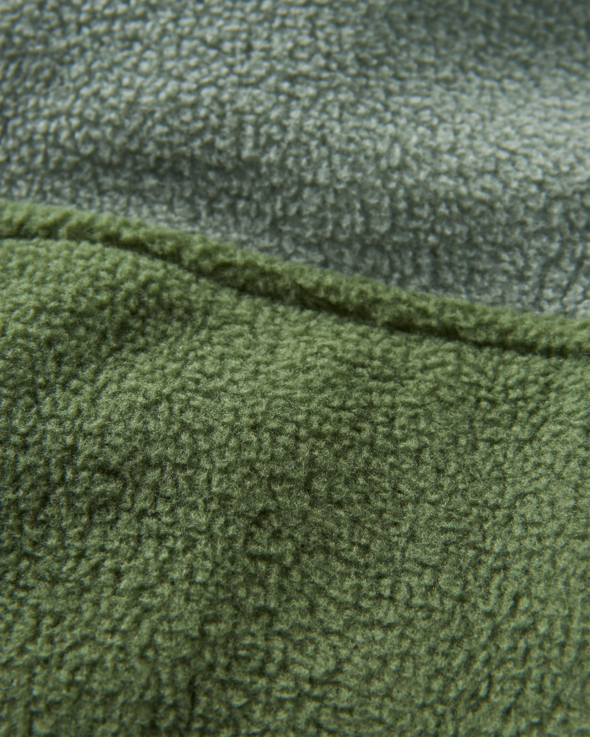 Caspian Recycled Polar Fleece - Wild Green - Flatlay