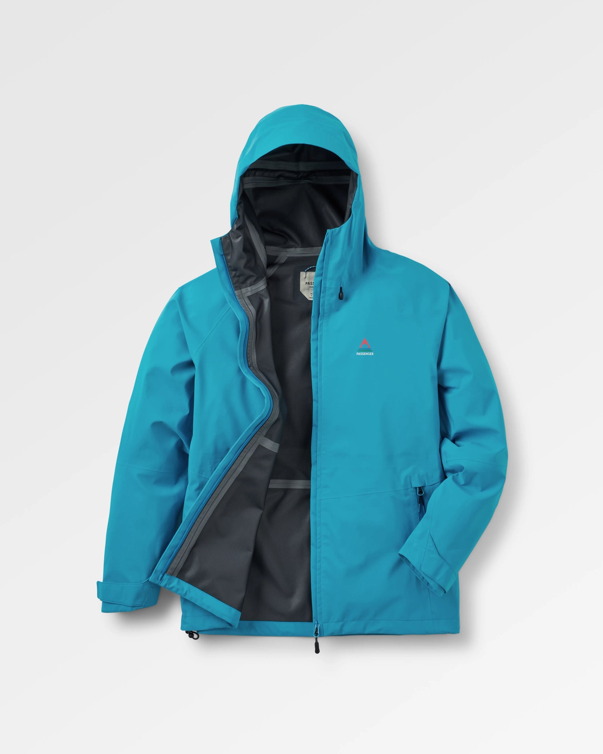 Five Element Recycled Waterproof Jacket - Bluejay - Flatlay