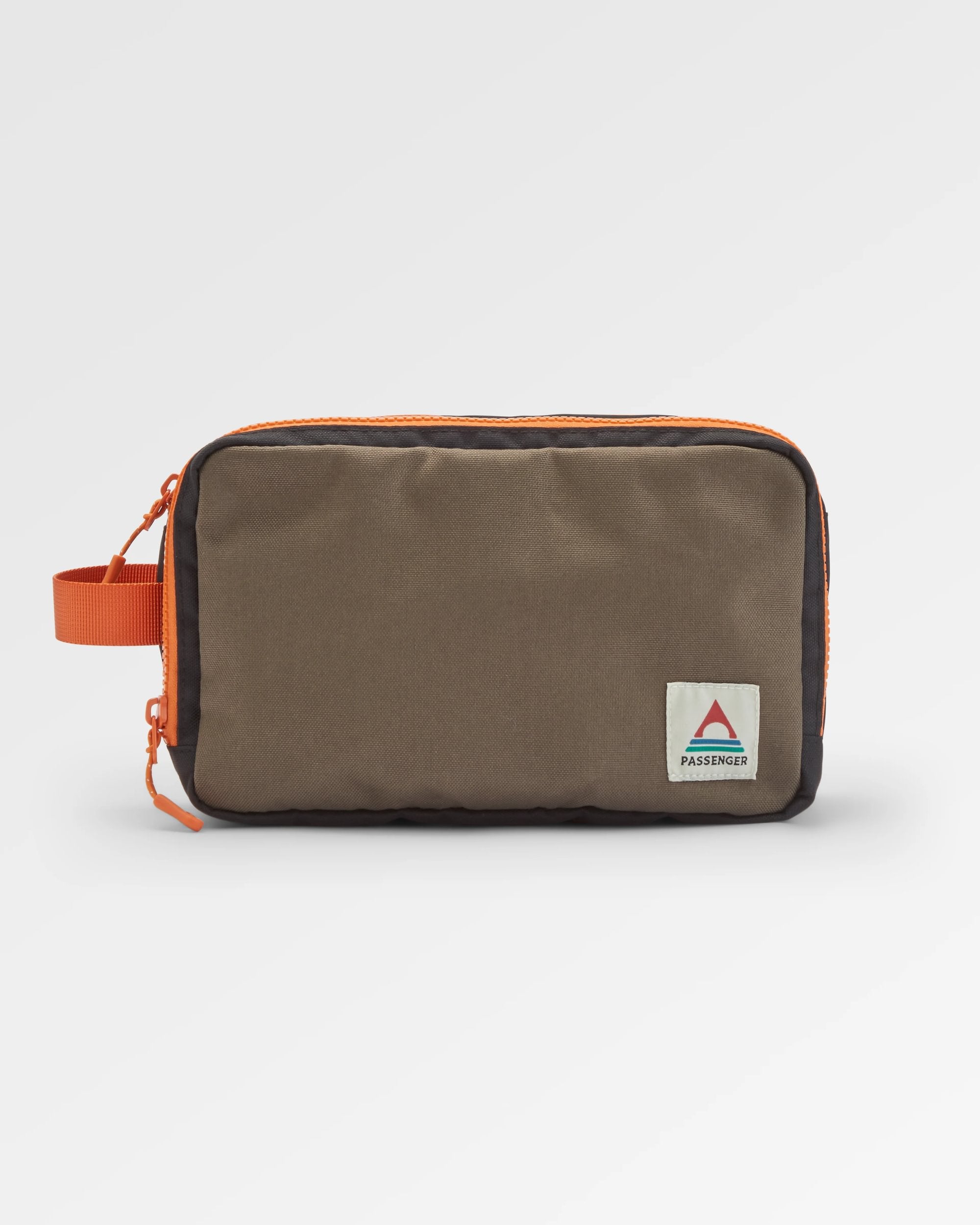 Travel Recycled Wash Kit - True Black/ Khaki - Flatlay