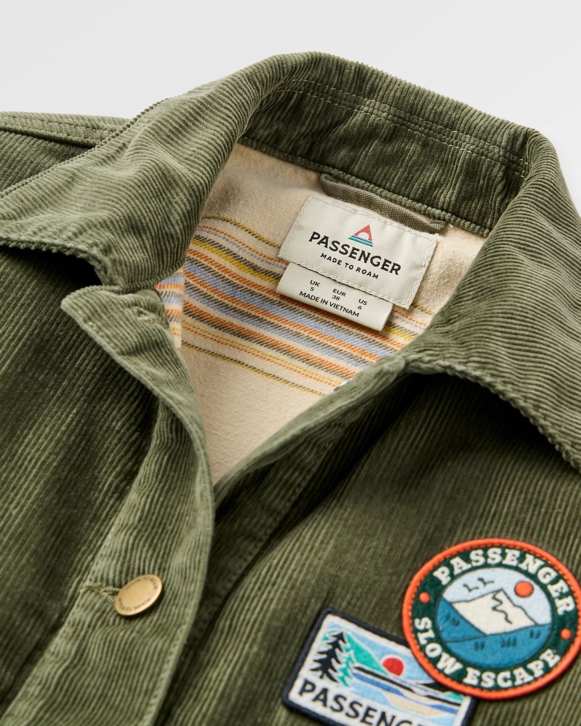 Nomad Jacket - Dusty Olive - Flatlay