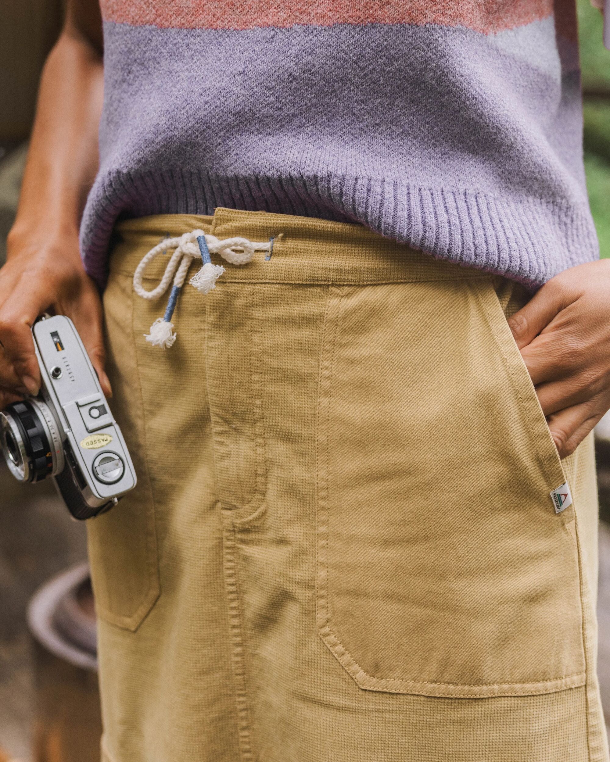 Avian Cord Maxi Skirt - Biscuit - Lifestyle
