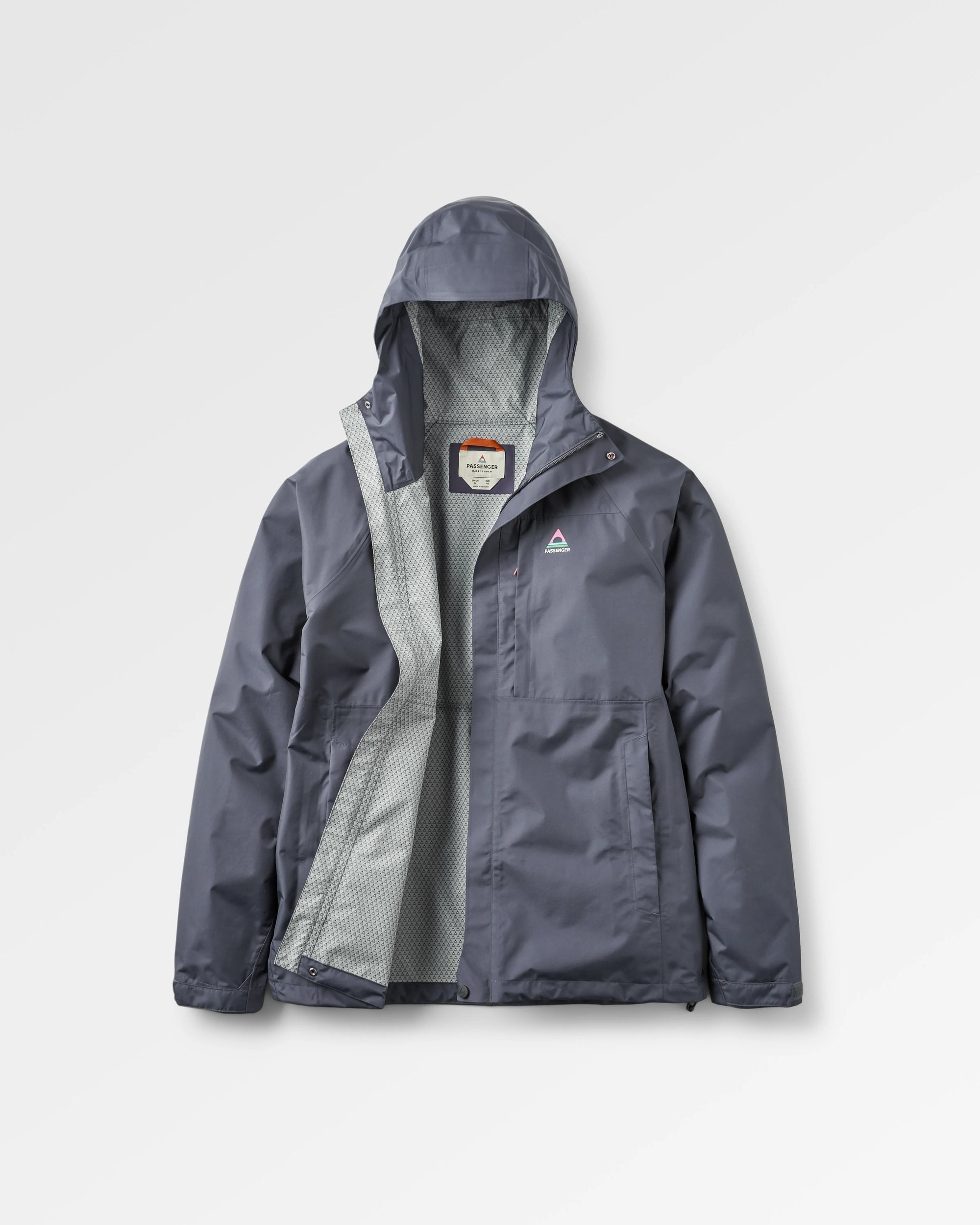 Trailscape Men's Waterproof Jacket - Charcoal - Flatlay