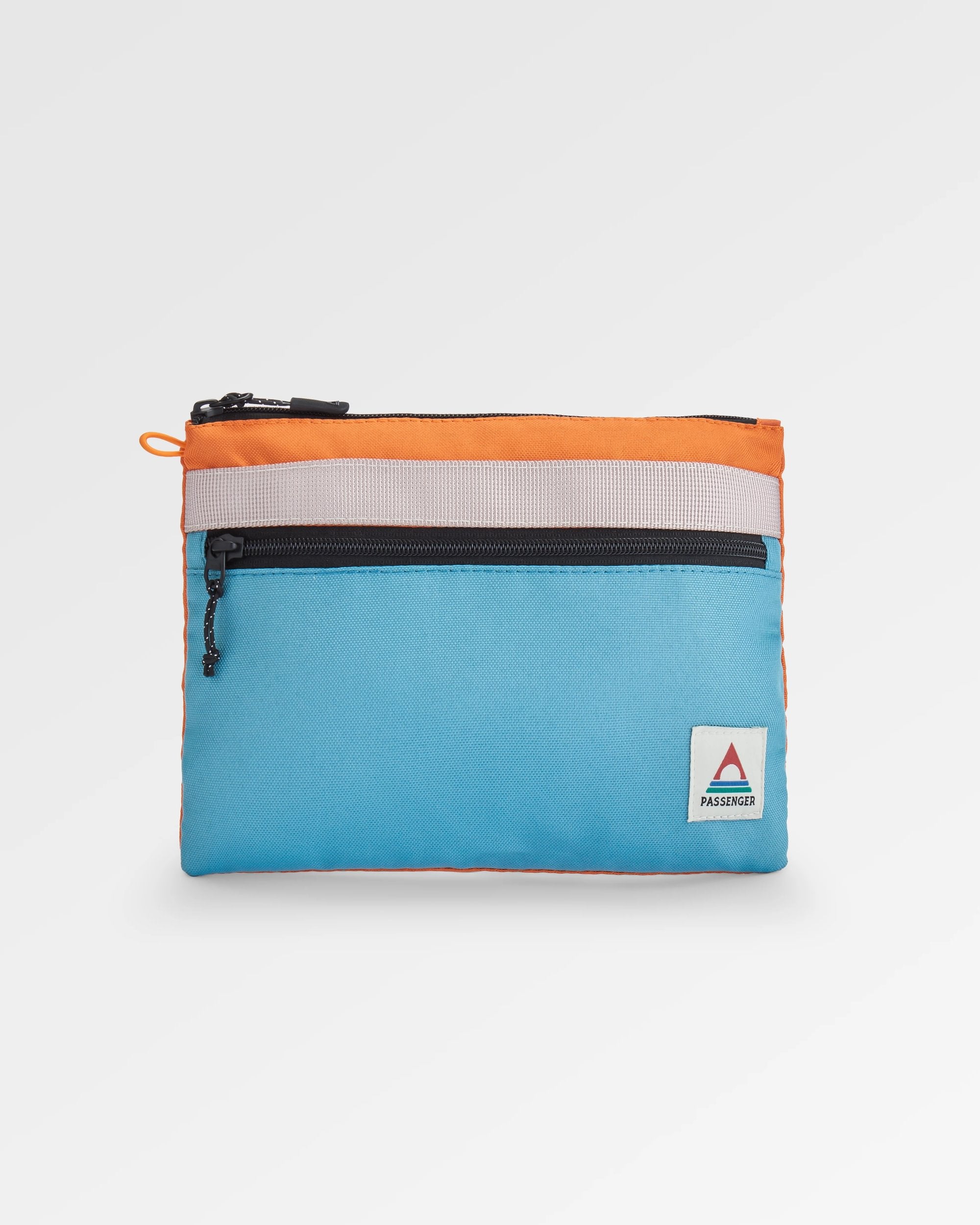 Essentials Recycled Pouch - Arctic/Retro Orange - Flatlay