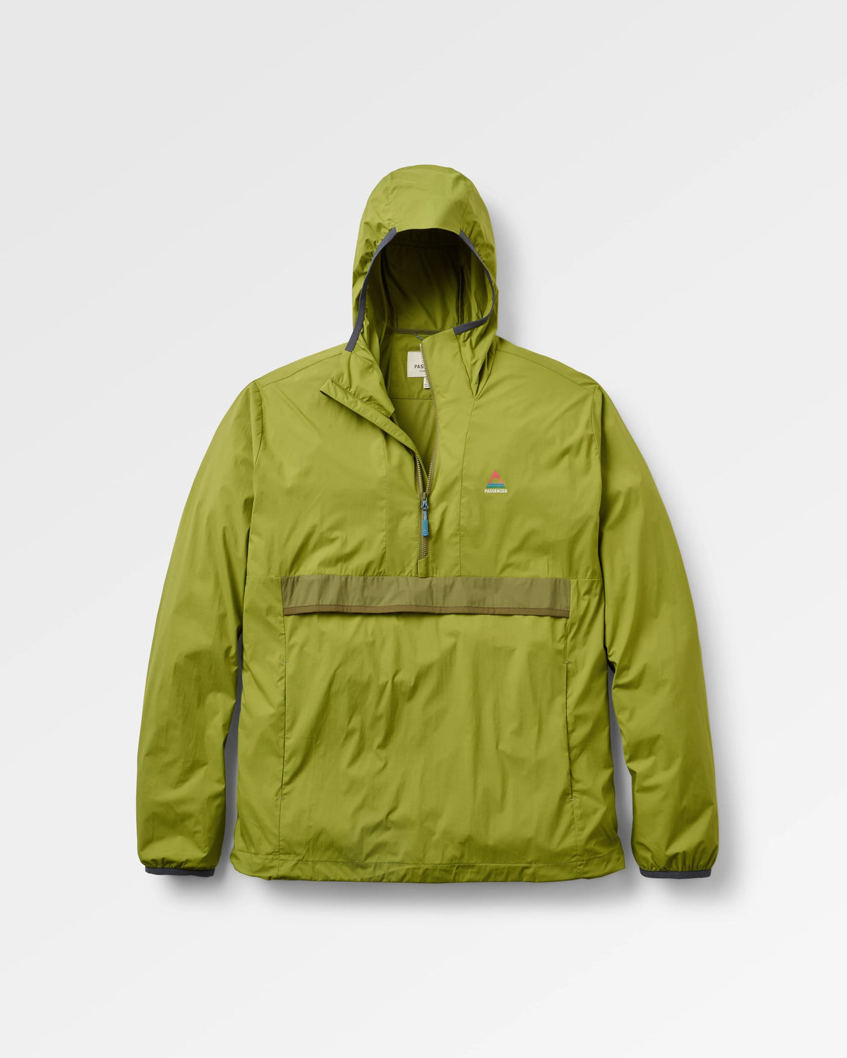 Gusto Windshell Anorak - Tea Green - Flatlay