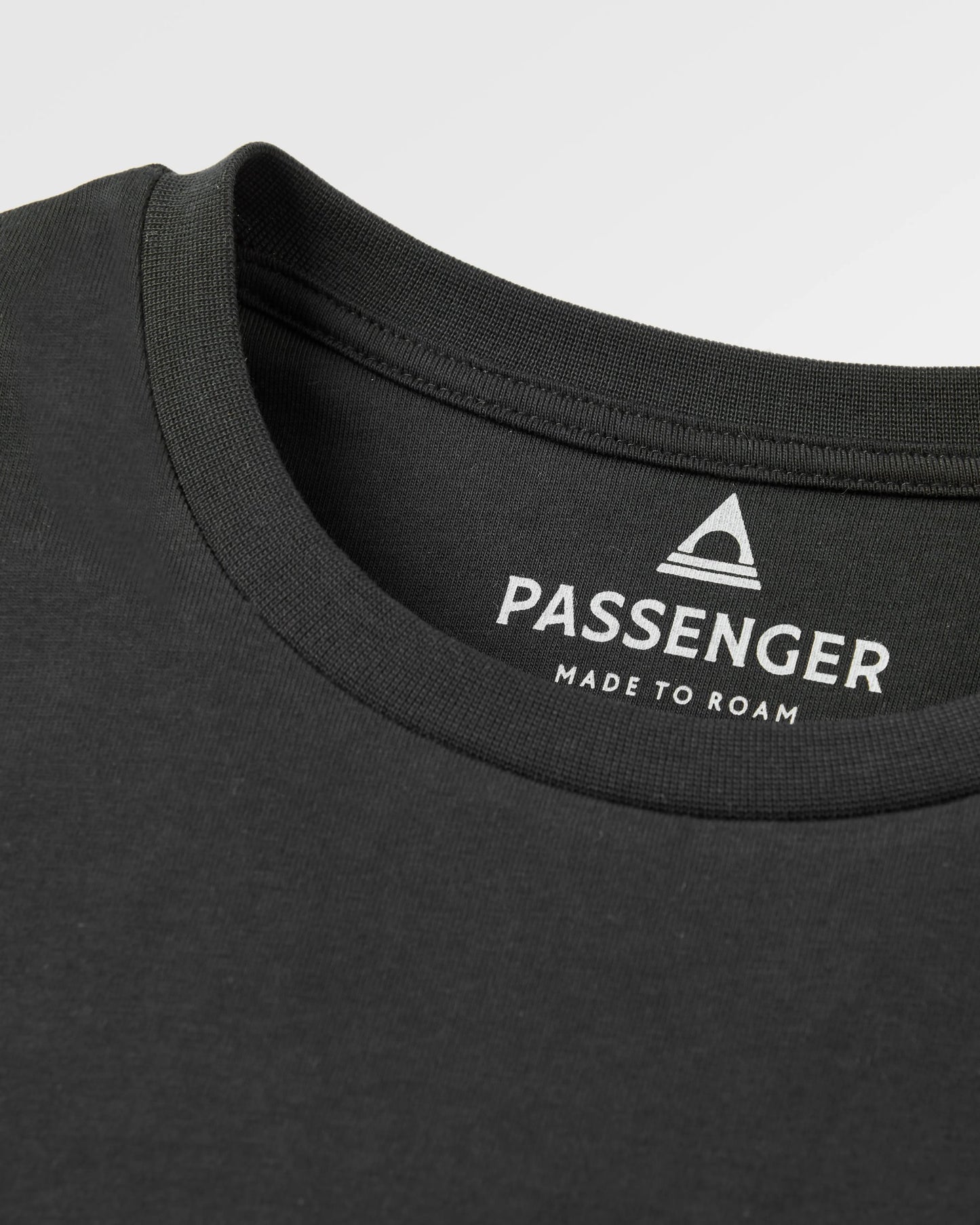 Cutout Organic Cotton T-Shirt - Black - Flatlay