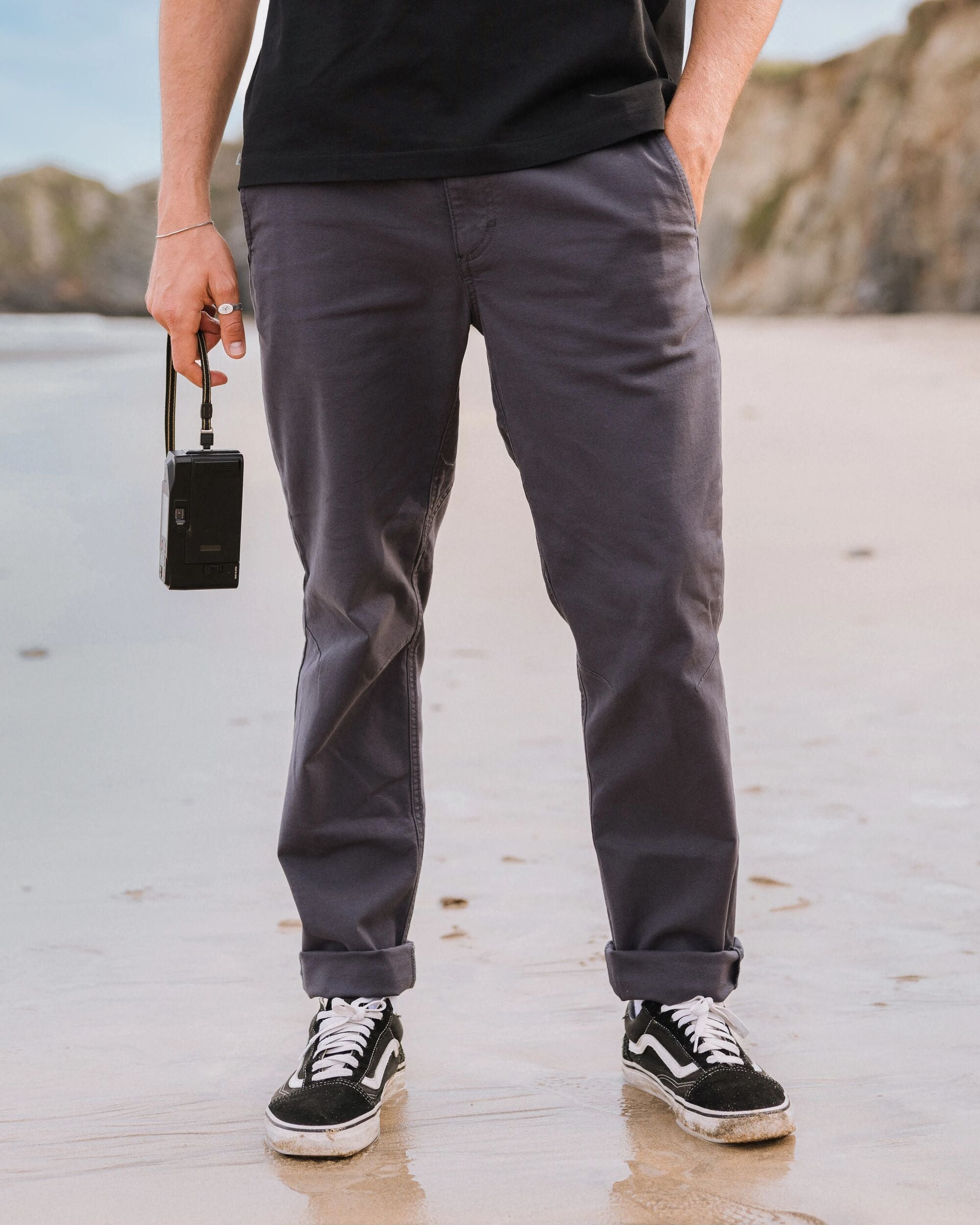 Horizon Comfort Chino - Charcoal - Lifestyle