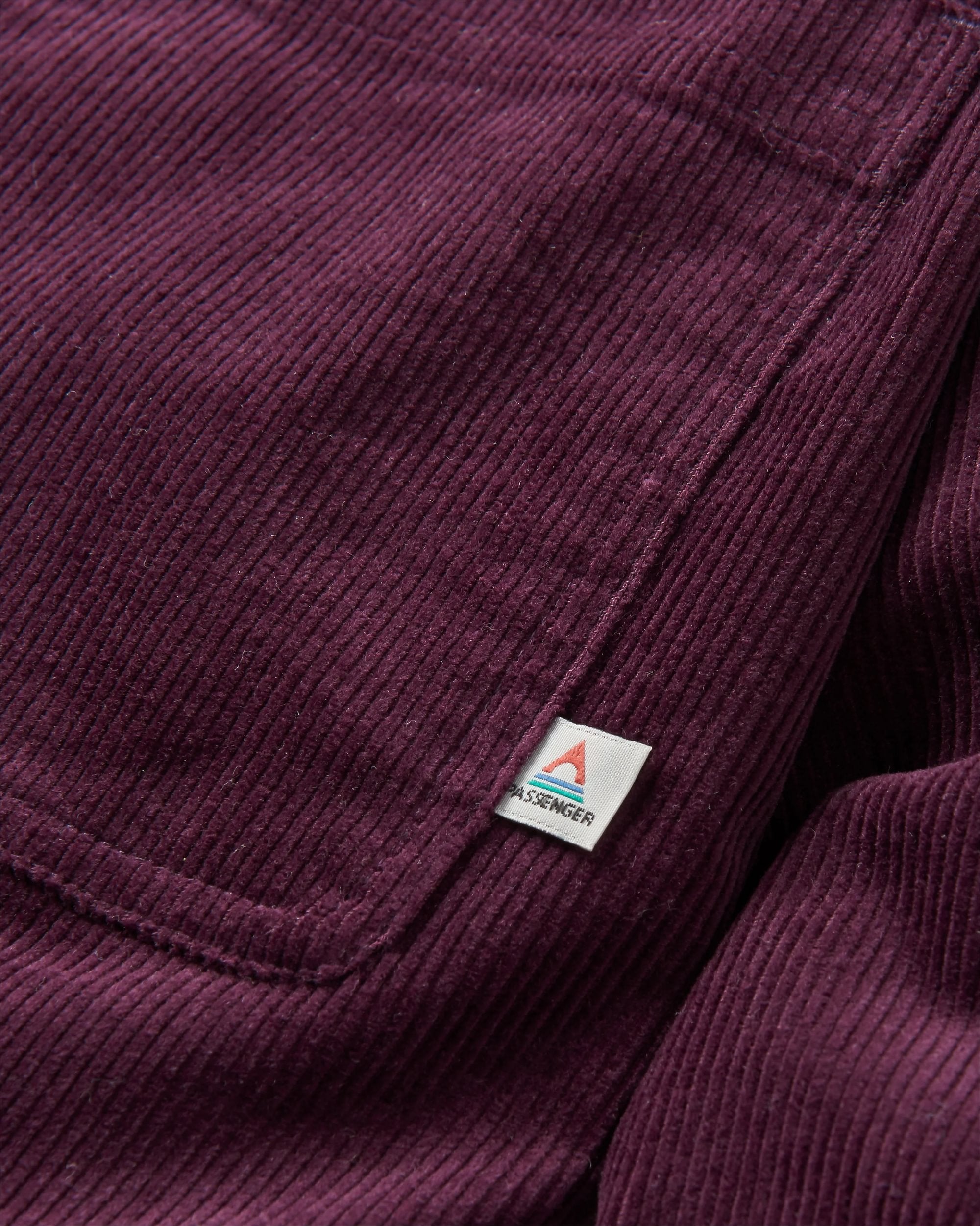 Backcountry Cord Shirt - Deep Plum - Flatlay
