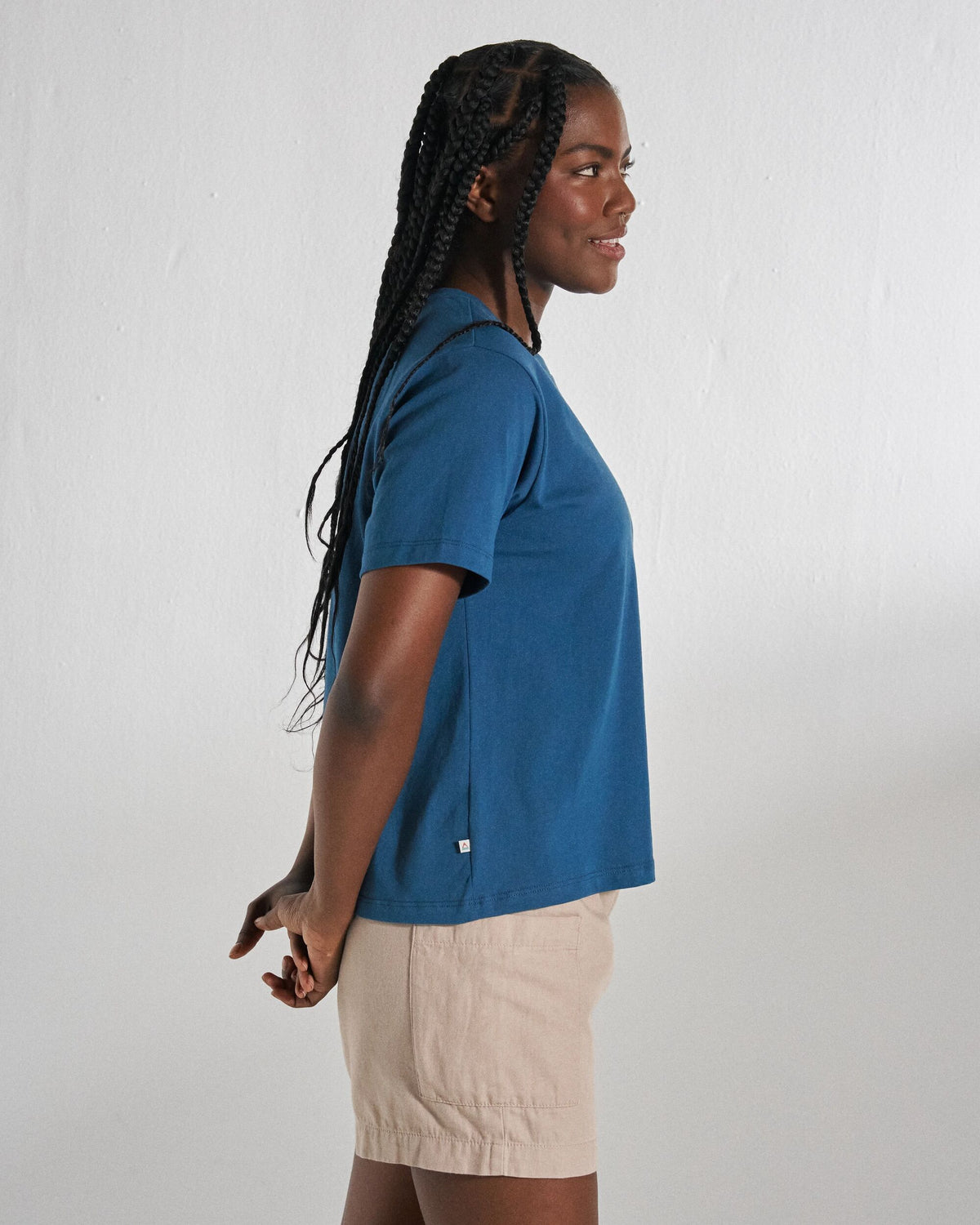 Classic T-Shirt - Dark Denim - Studio Model