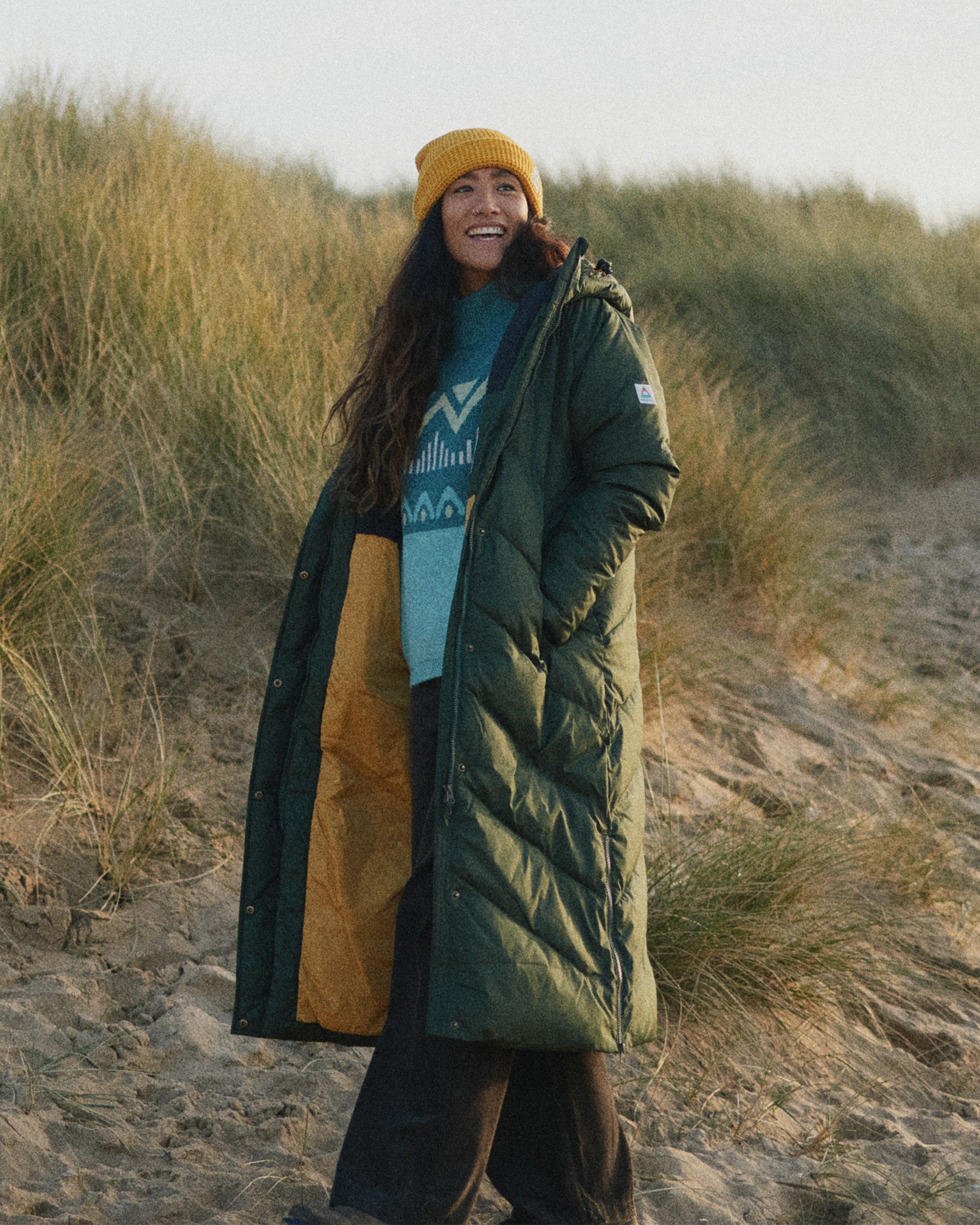 Tasman Recycled Long Insulated Jacket - Fir Tree - Lifestyle