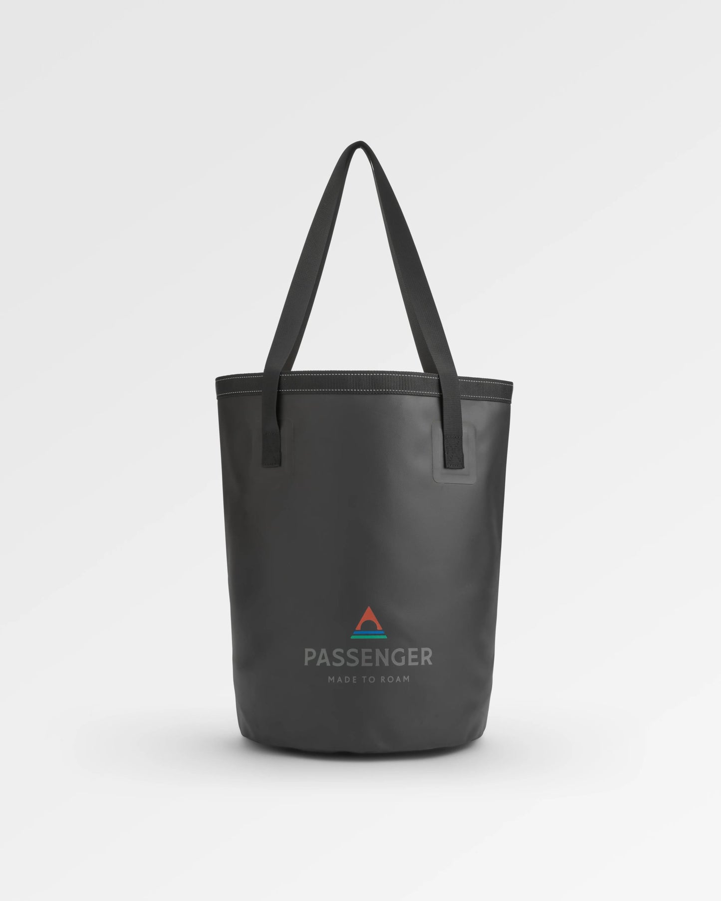Tide Recycled 30L Bucket Bag - Black - Flatlay