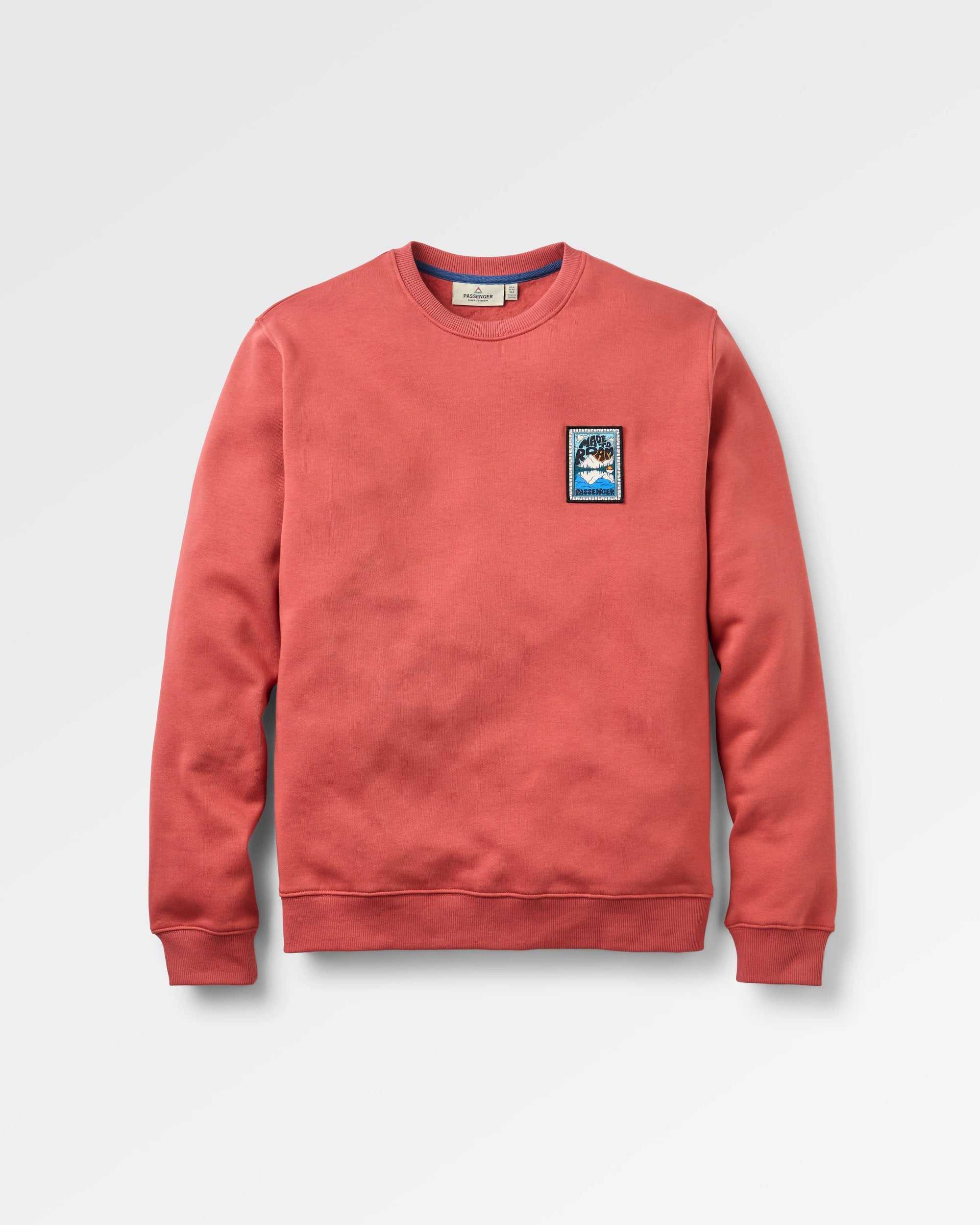 Reflect Patch Sweatshirt - Redwood - Flatlay