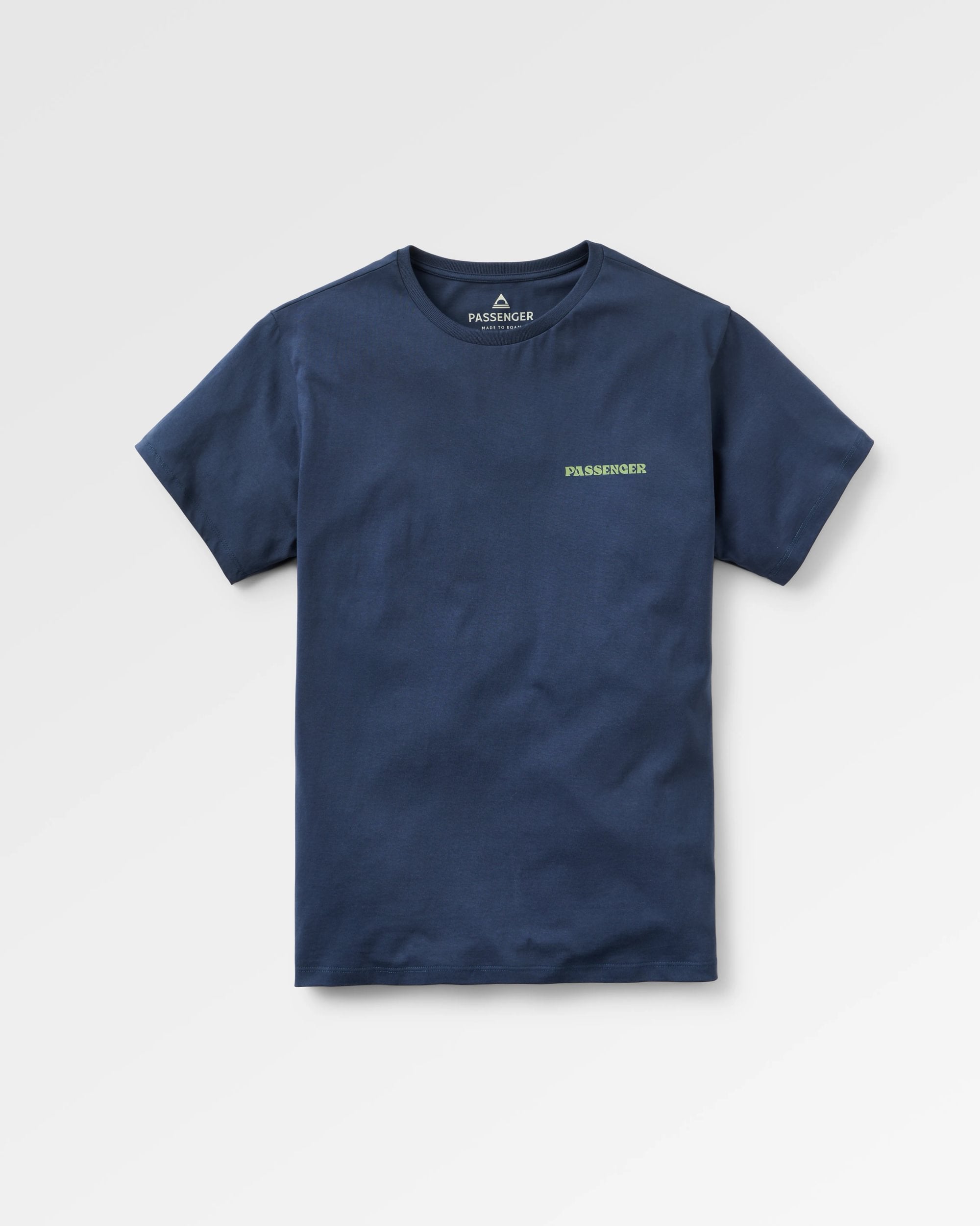 Patches Recycled Cotton T-Shirt - Rich Navy - Flatlay