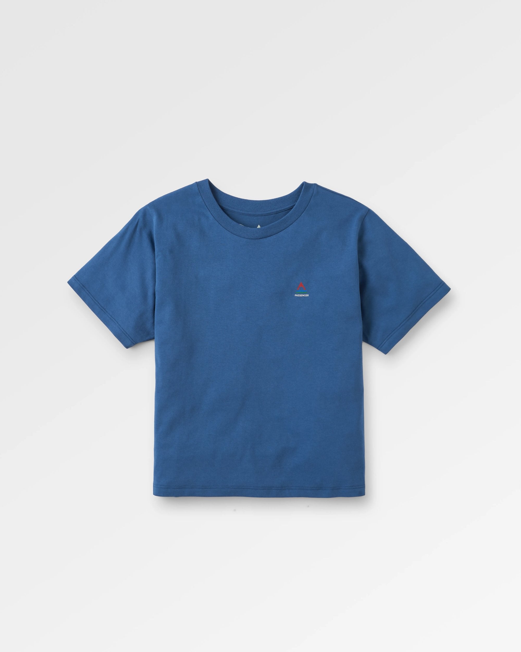 Classic Recycled Cotton T-Shirt - Dark Denim - Flatlay