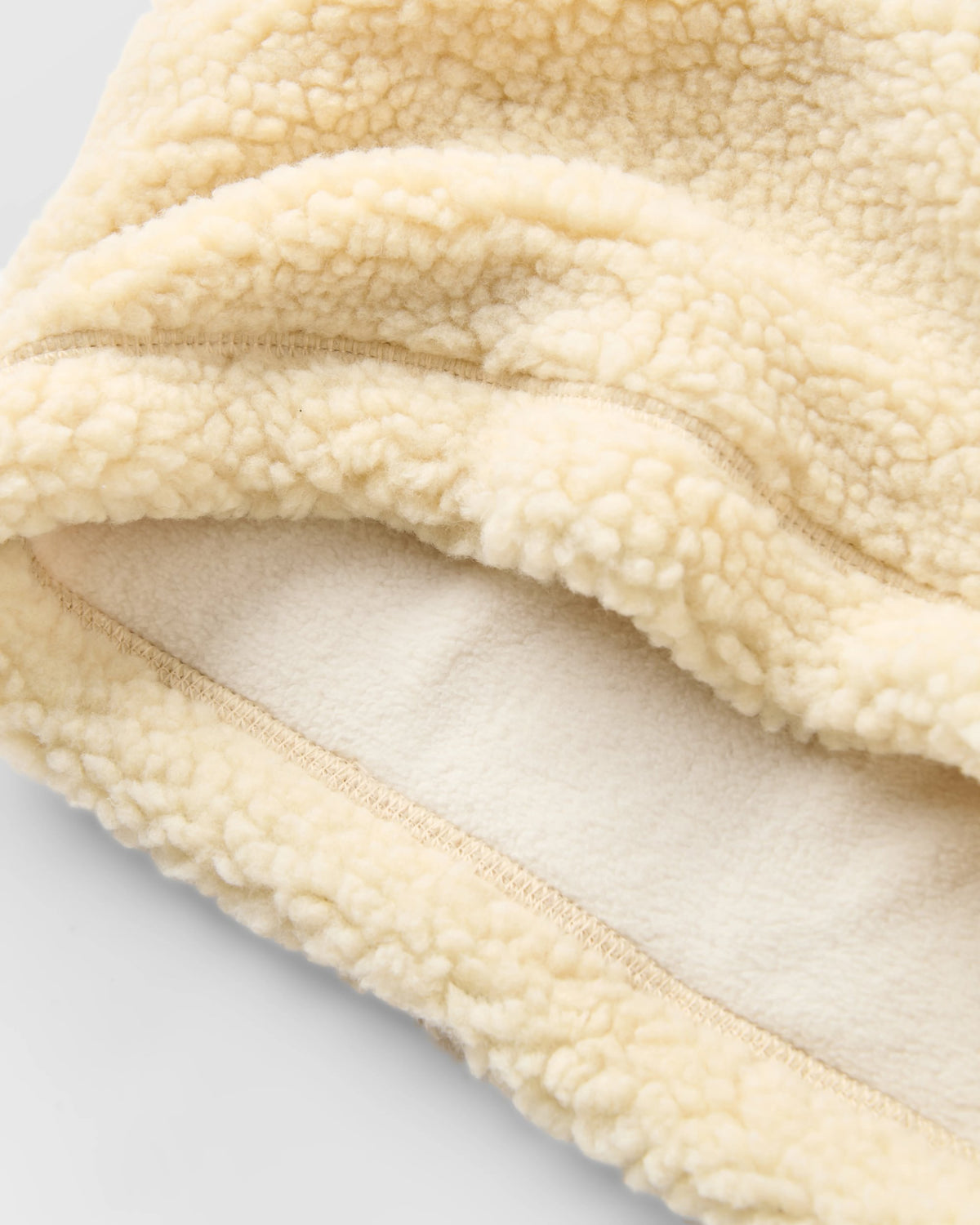Mulled Sherpa Fleece Snood - Oat - Flatlay