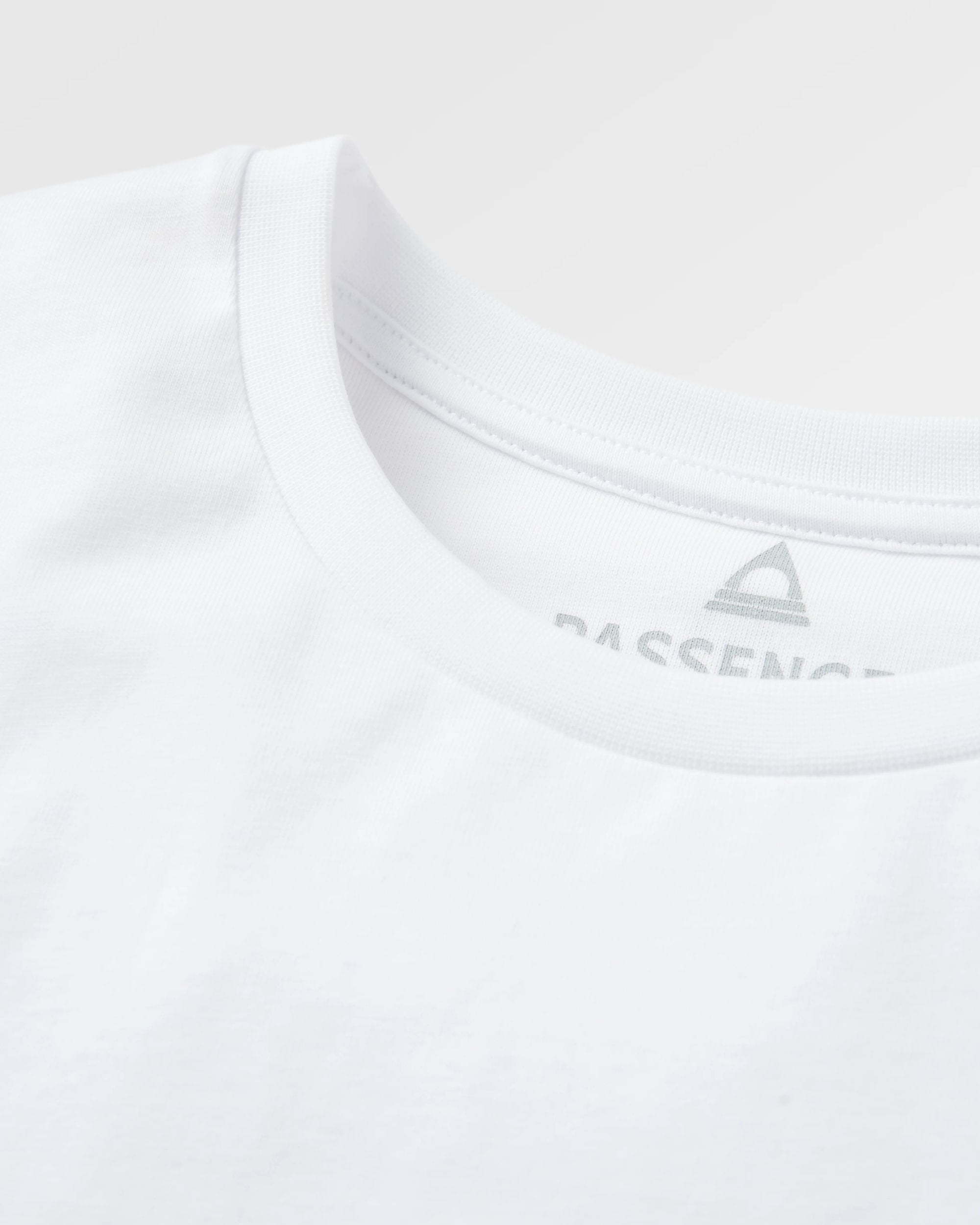 Cutout Organic Cotton T-Shirt - White - Flatlay