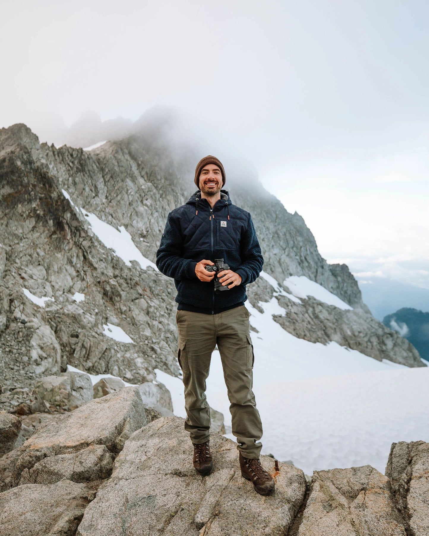 Adventure Recycled Deep-Pile Sherpa Fleece - Rich Navy - Lifestyle