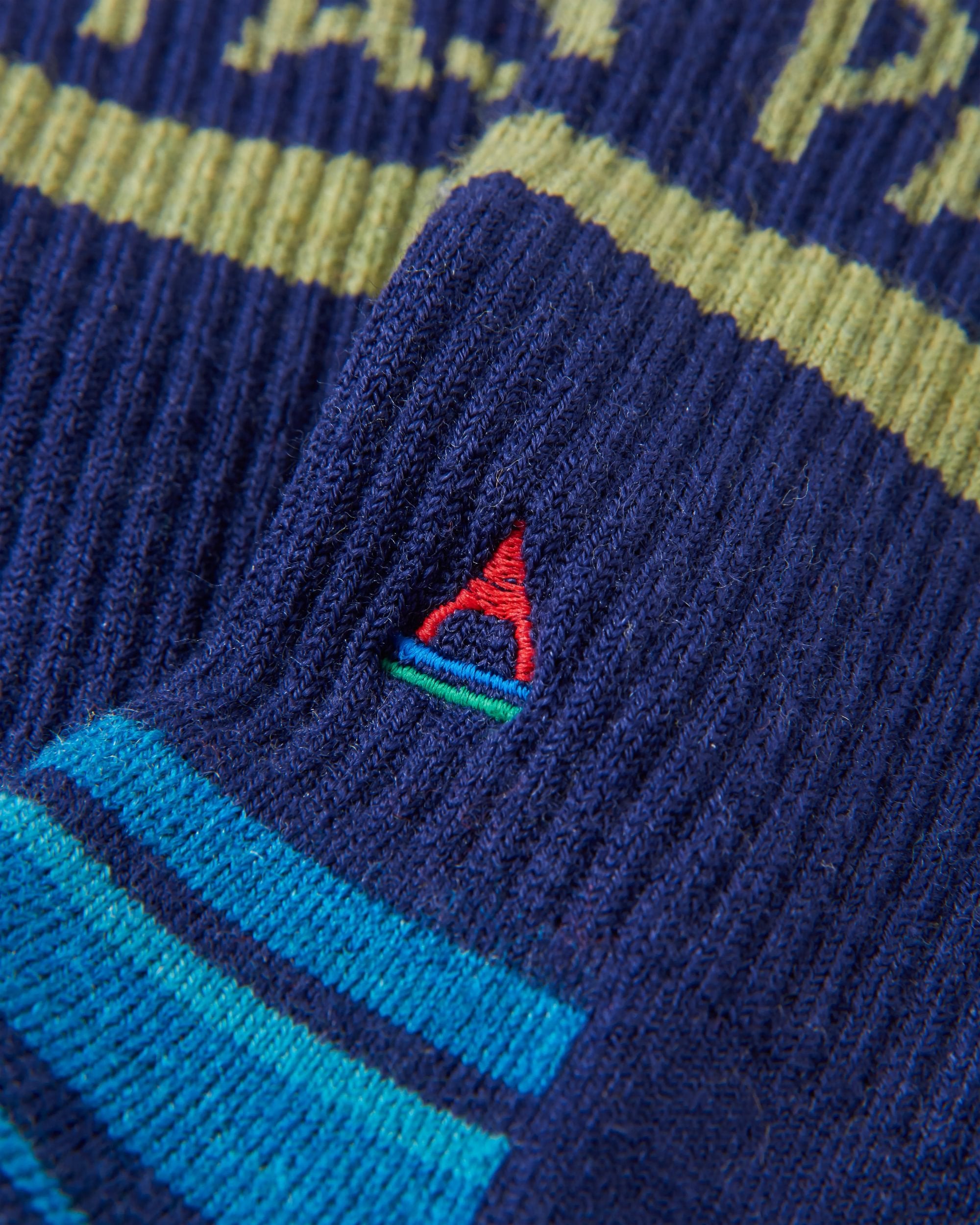 Sierra Active Socks - Tidal Blue - Flatlay