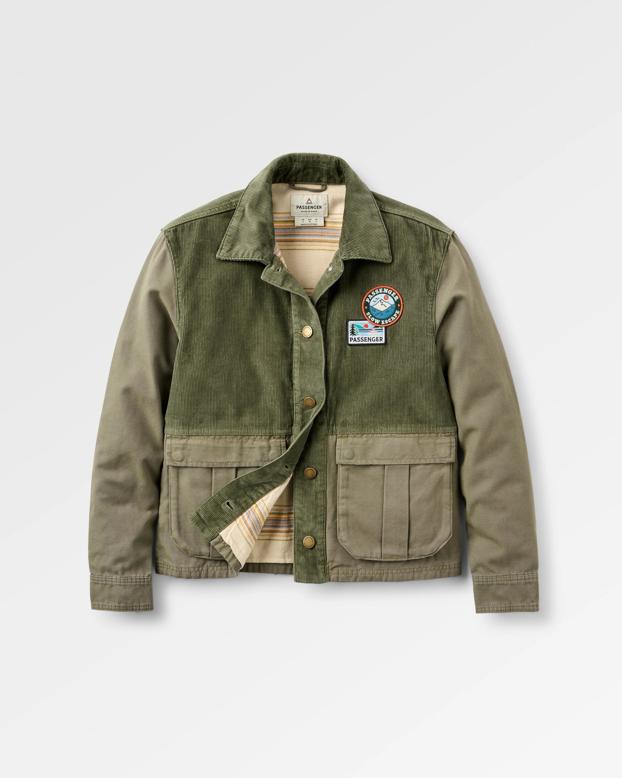 Nomad Jacket - Dusty Olive - Flatlay
