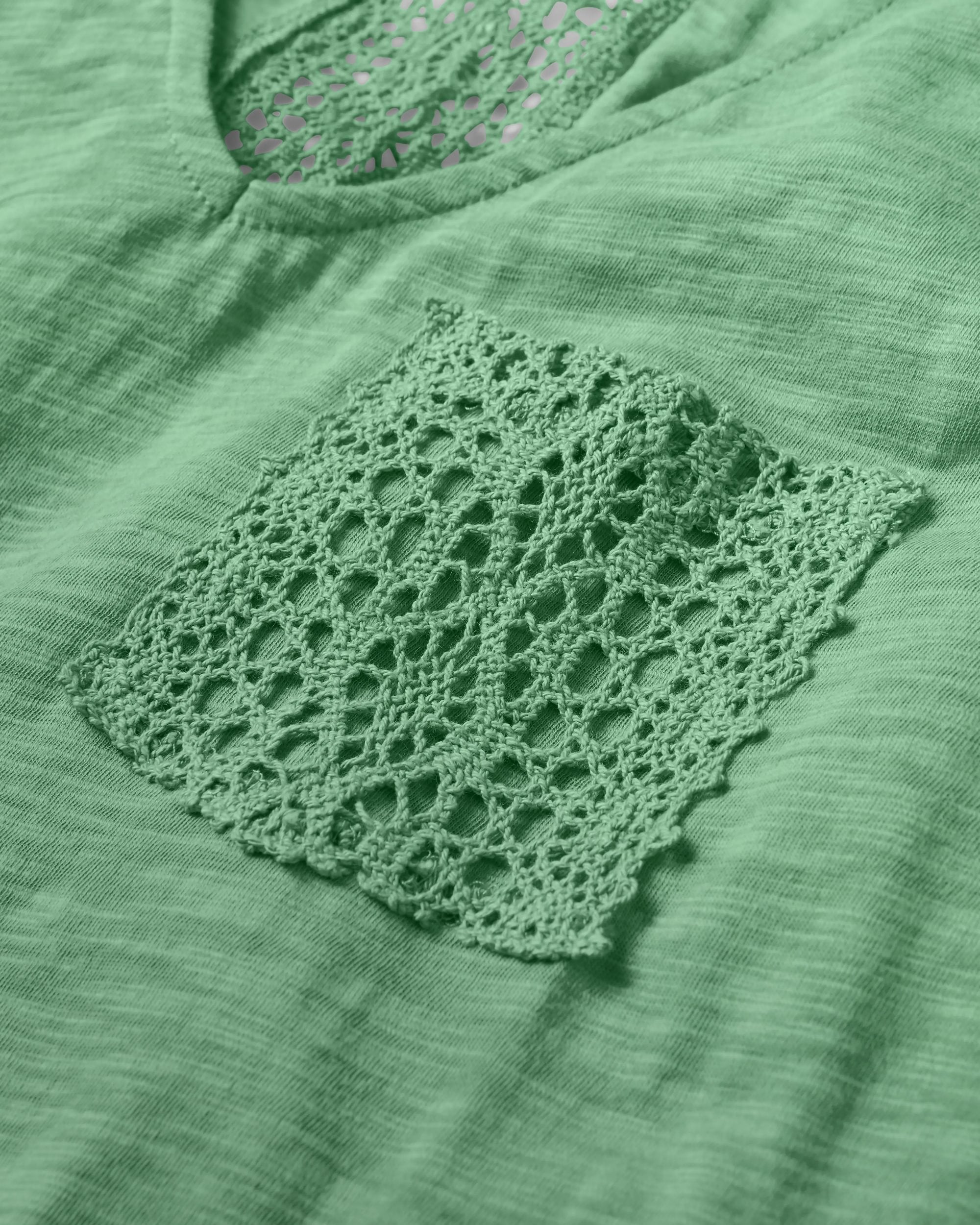 Rivergate Recycled Cotton Dress - Green Spruce - Flatlay