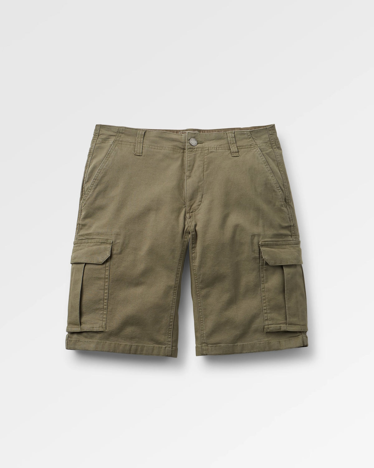 Lakeside Cargo Cotton Short - Dusty Olive - Flatlay