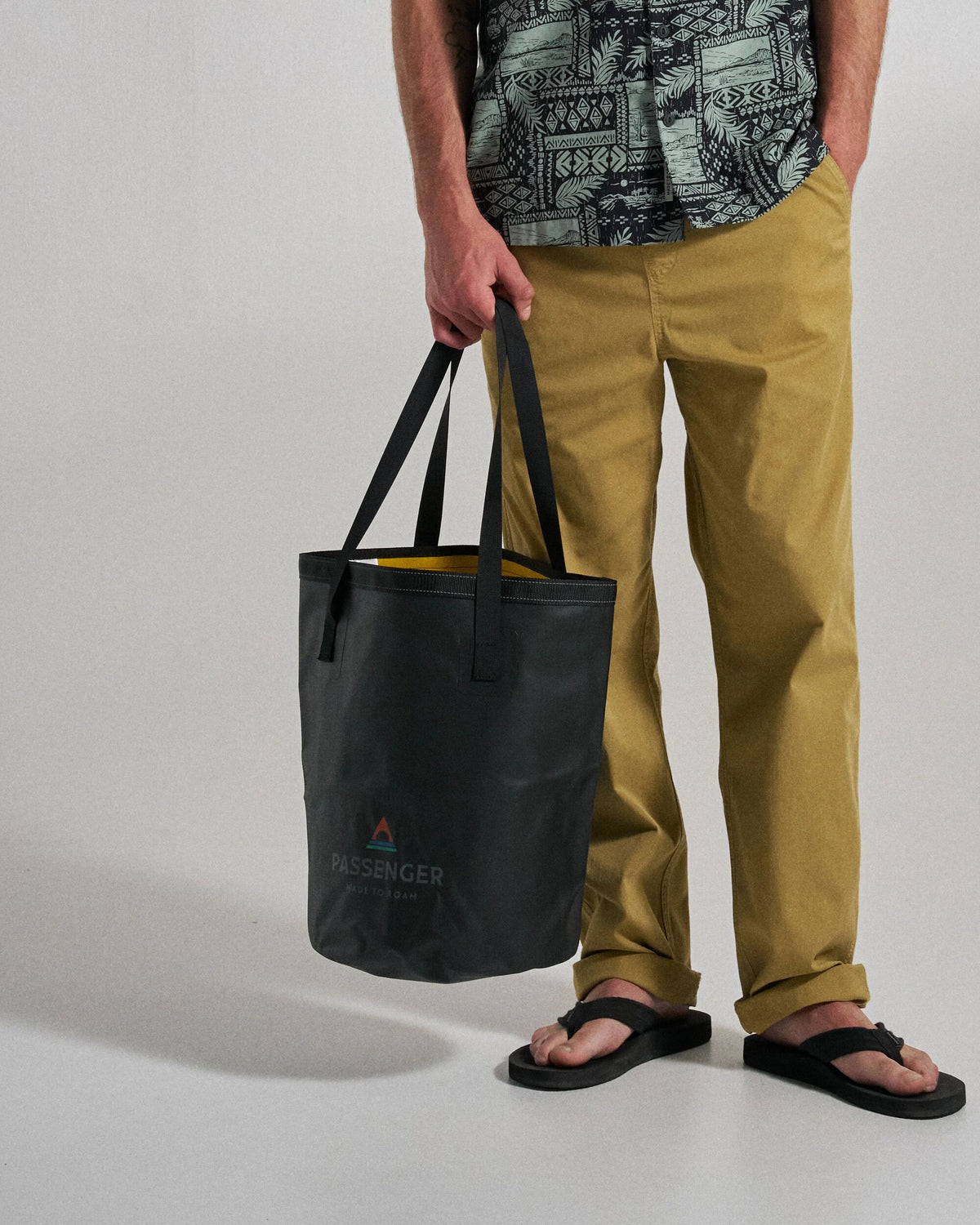 Tide 30L Bucket Bag - Black - Studio Model - Male