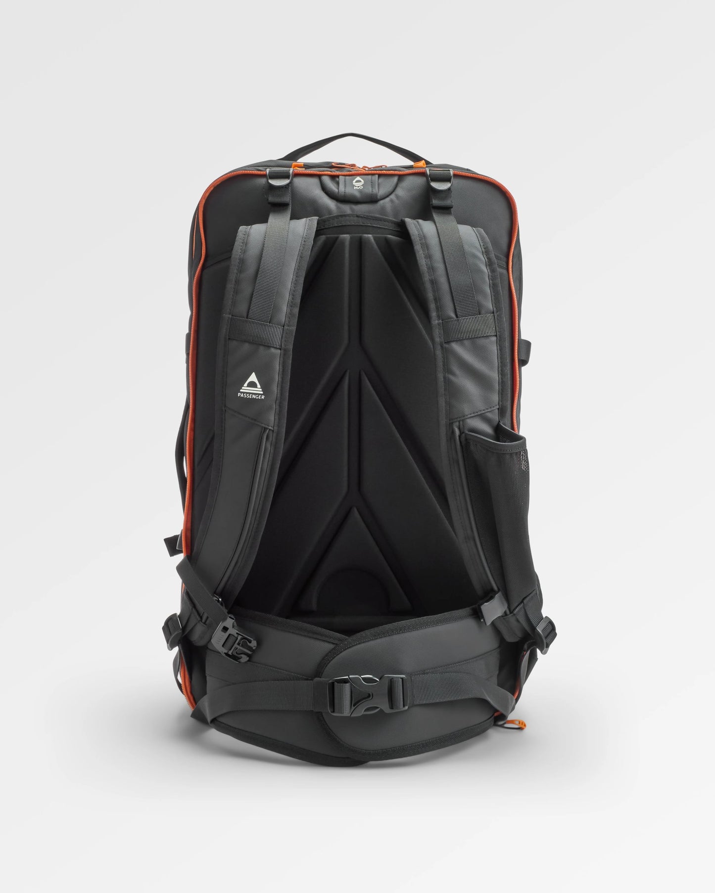Atlas Recycled Backpack Duffel - Black - Flatlay