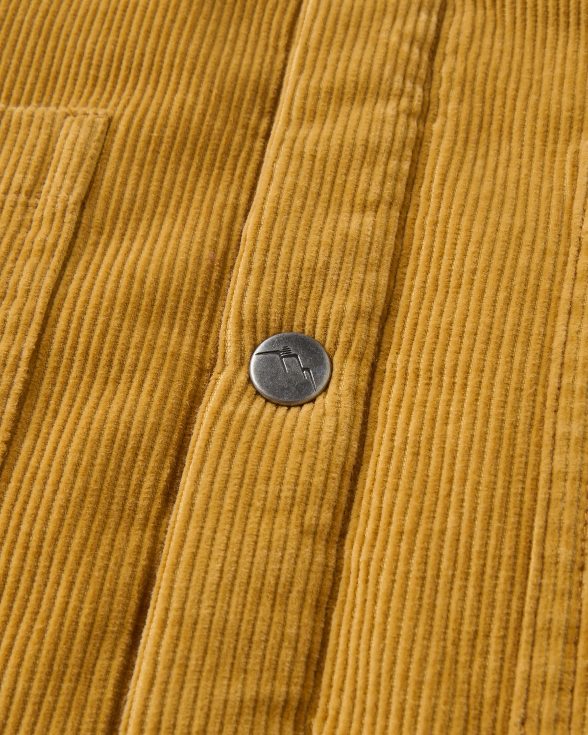 Kodiak Sherpa Lined Cord Overshirt - Dusty Ochre - Flatlay