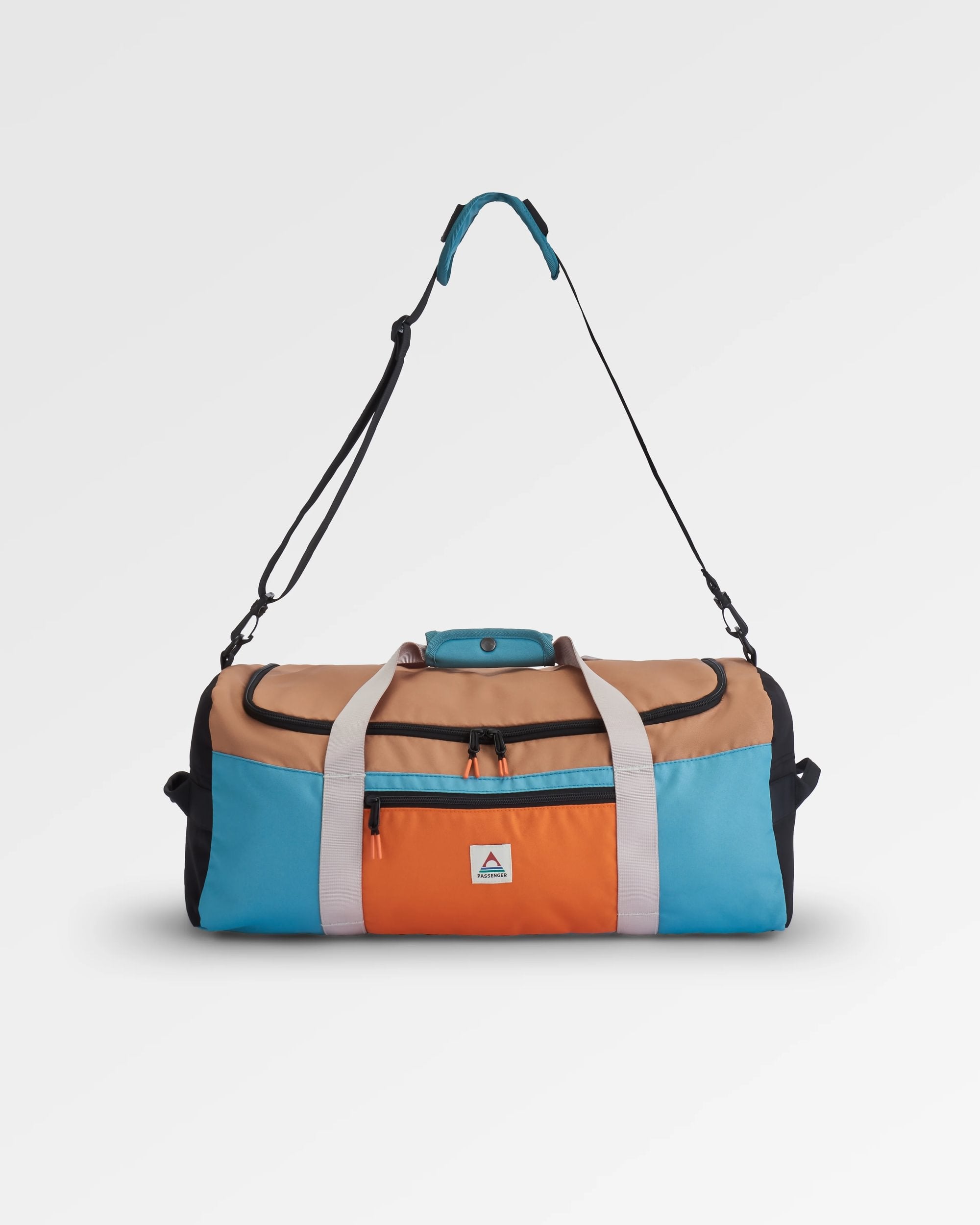 Boondocker Recycled 30L Duffel - Arctic/Retro Orange - Flatlay