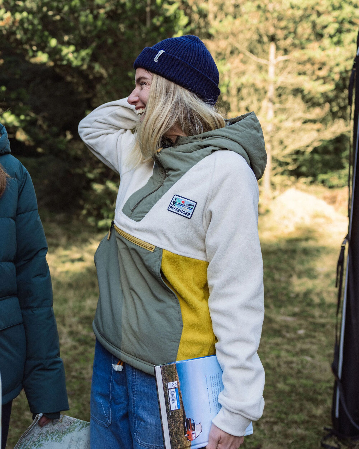 Alexander Hooded Polar Fleece - Vintage White - Lifestyle