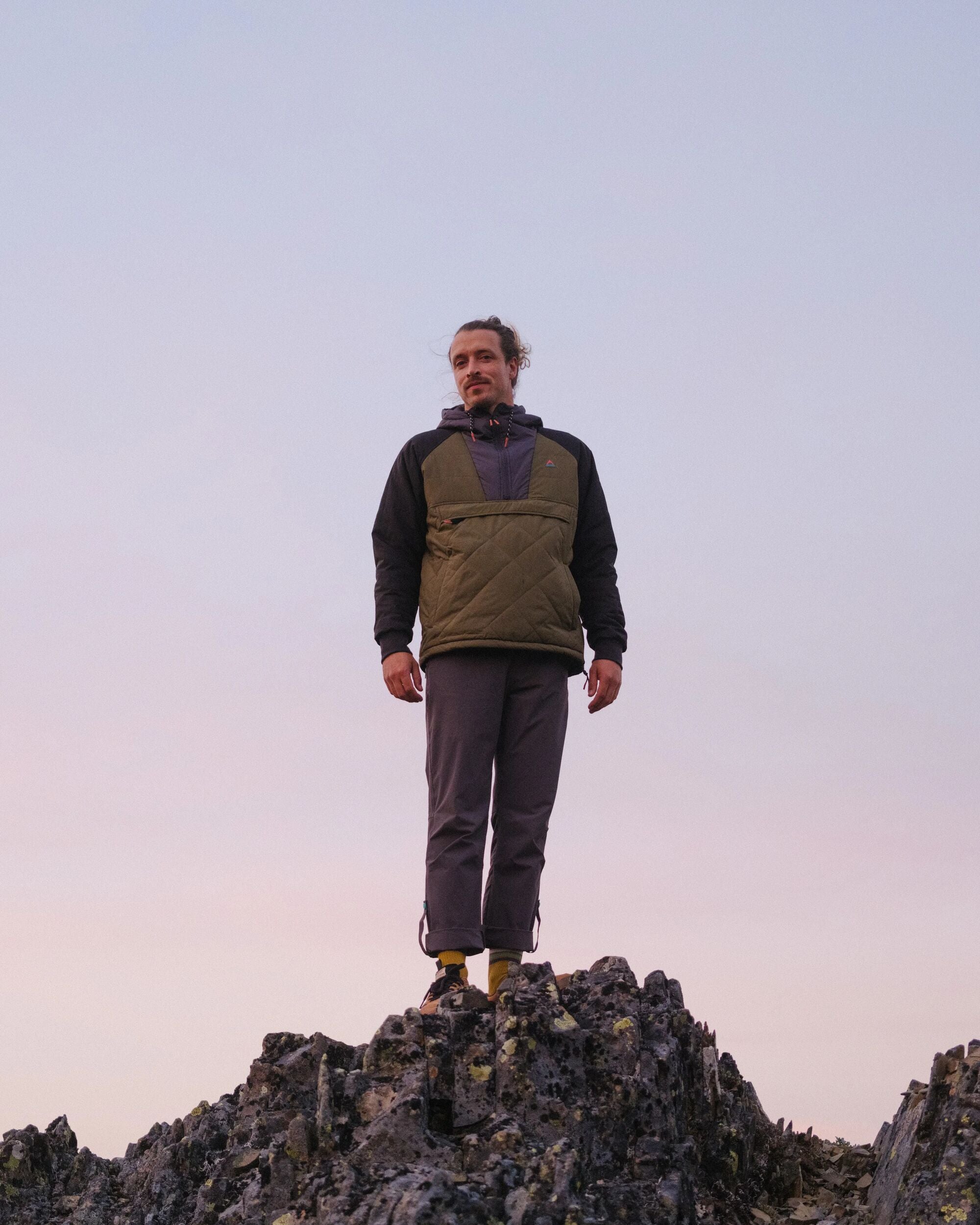 Oceanic Recycled Insulated Anorak - Black/Khaki - Lifestyle