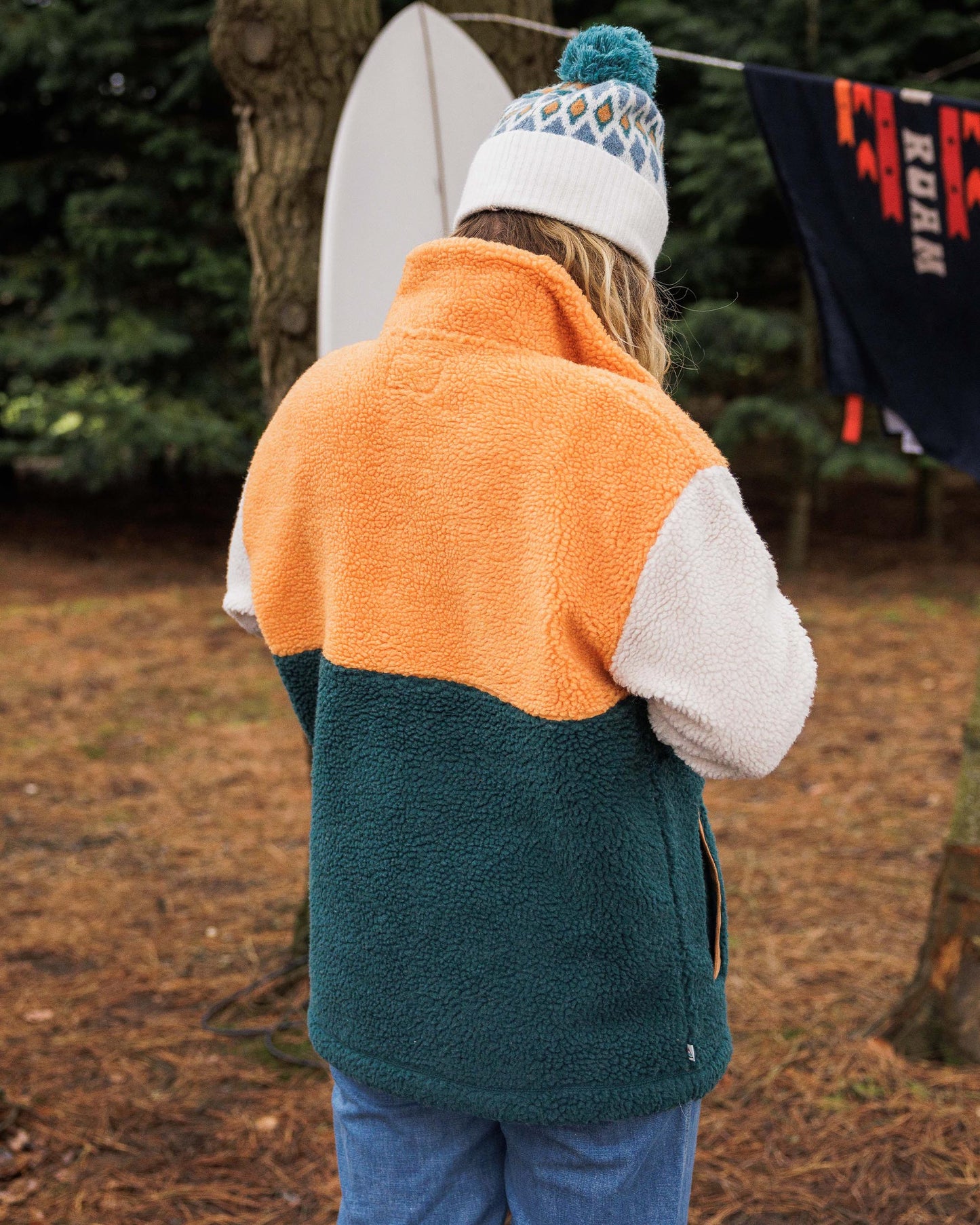 Create Recycled Deep-Pile Sherpa Fleece - Mediterranean - Lifestyle