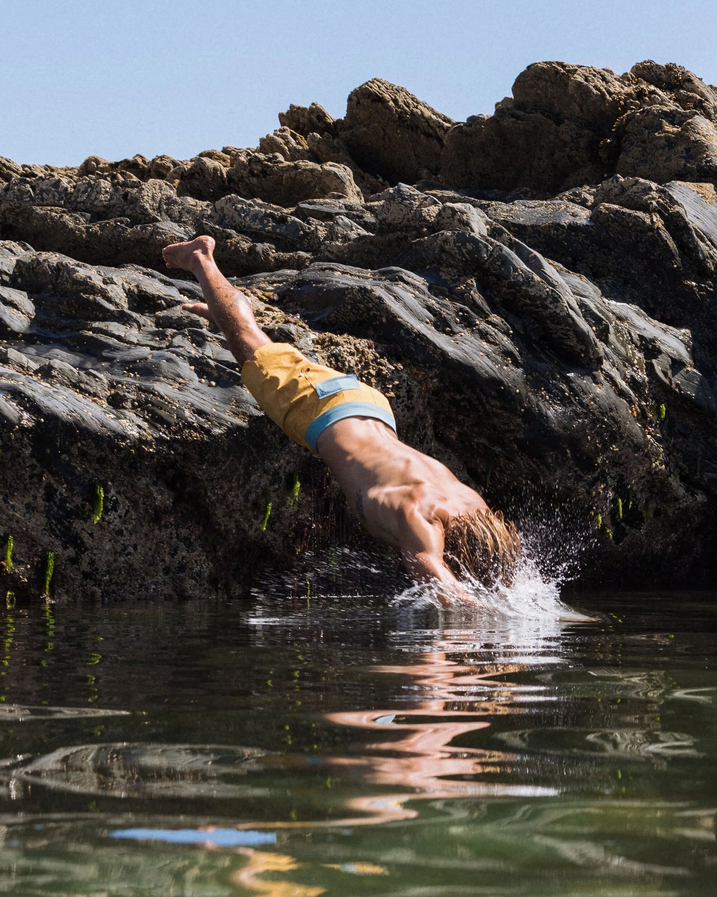 Cruiser NetPlus® Recycled 19" Boardshort - Spruce Yellow - Lifestyle