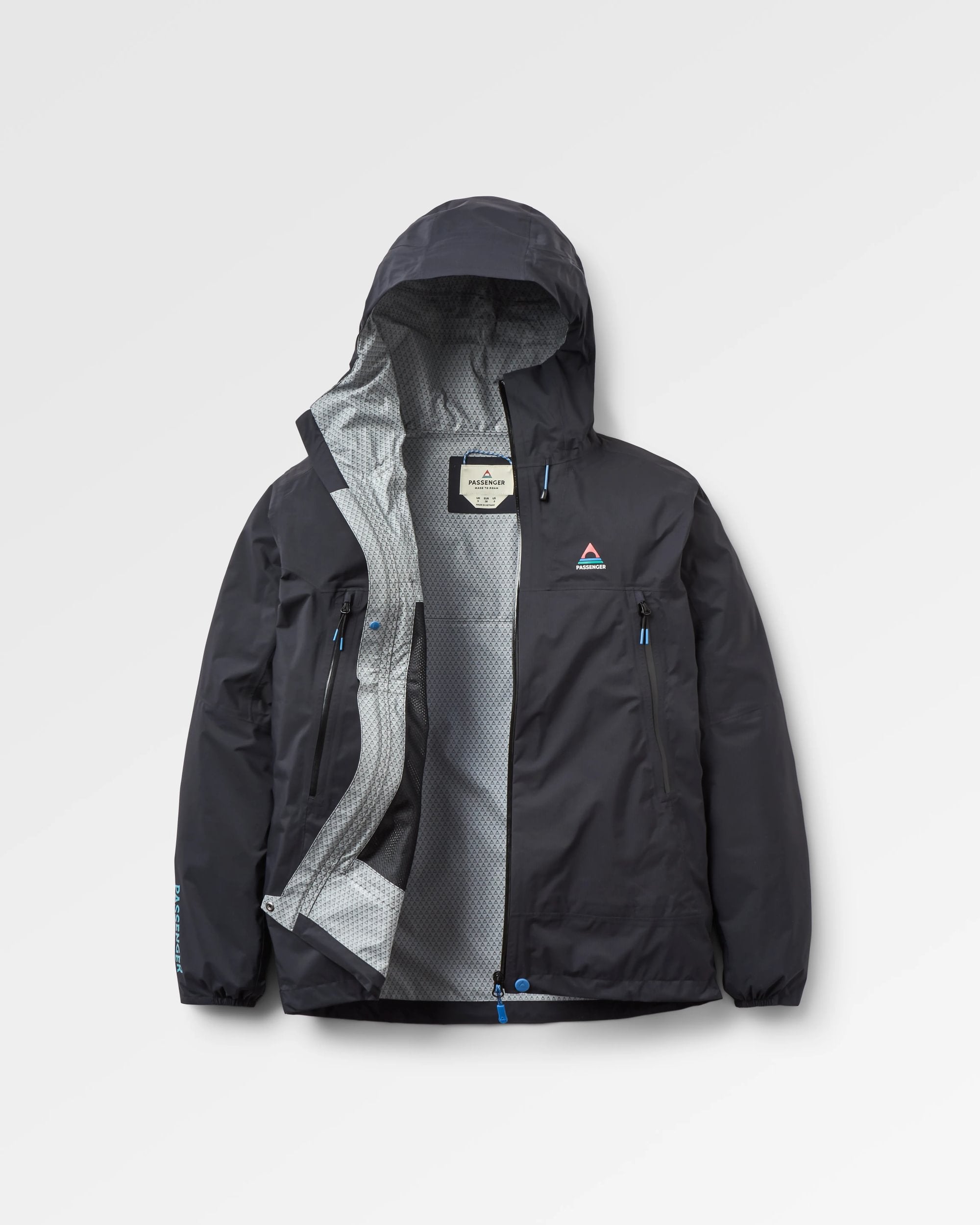 Trailscape Light Women's Recycled Waterproof Jacket - Black - Flatlay