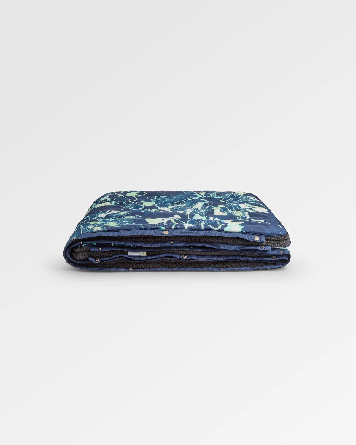 Cabin Sherpa Blanket - Frost Rich Navy - Flatlay