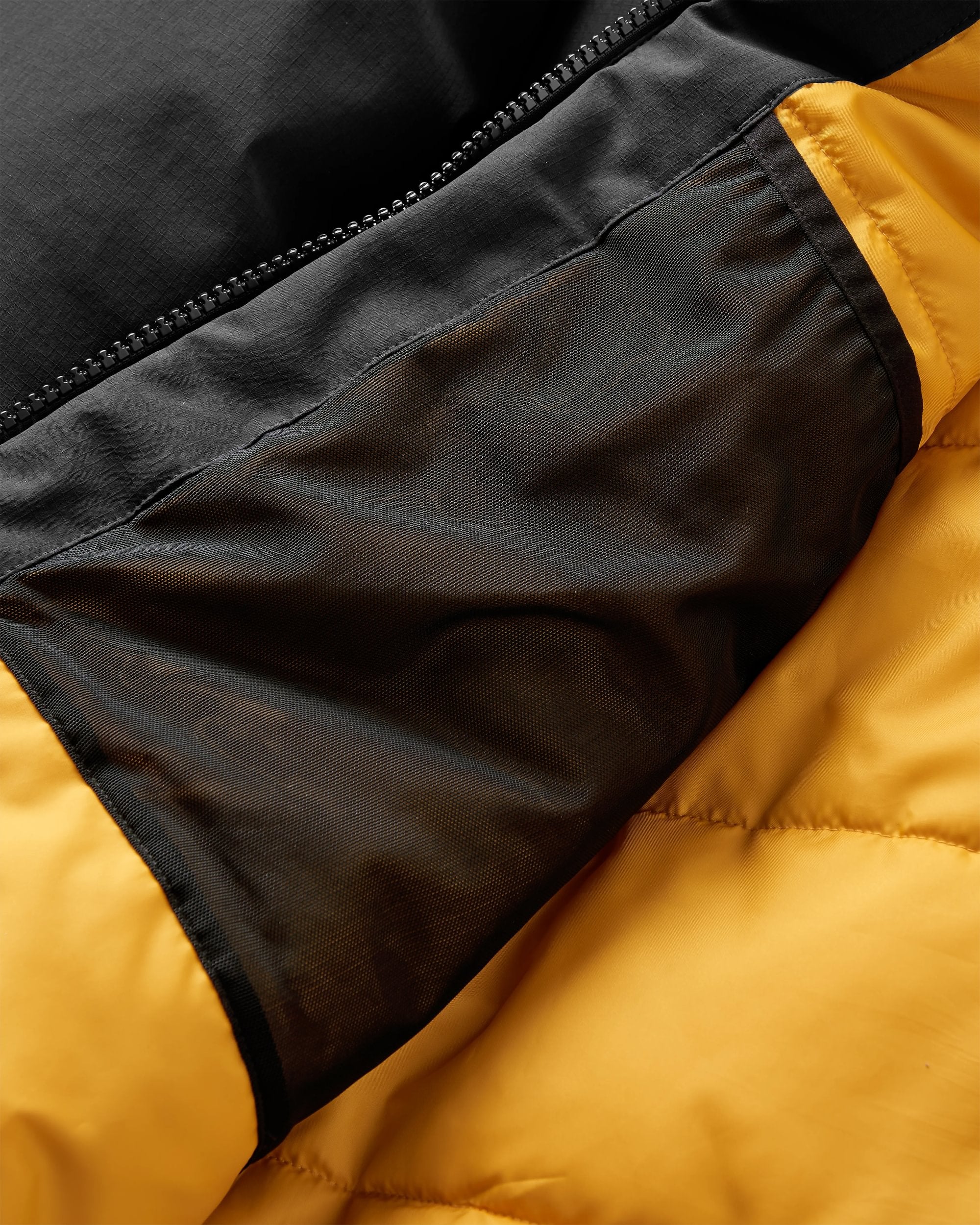 Rainier Waterproof Parka - Black - Flatlay