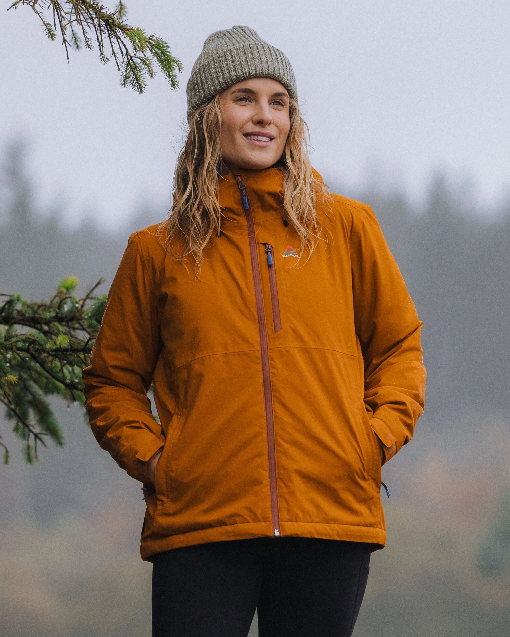 Elevate Insulated Waterproof Jacket - Retro Orange - Lifestyle