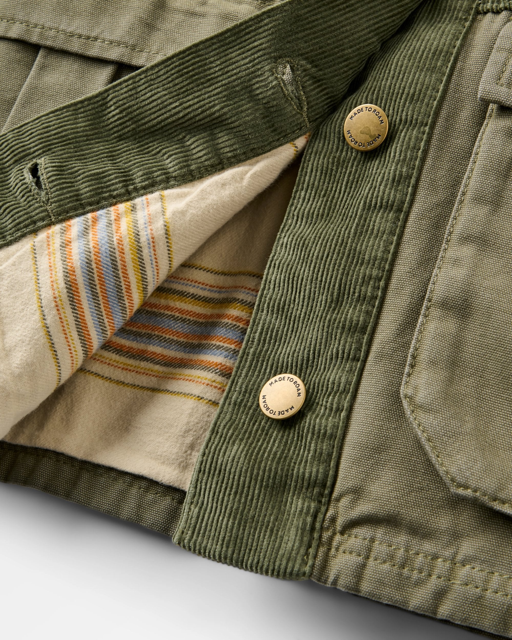Nomad Jacket - Dusty Olive - Flatlay