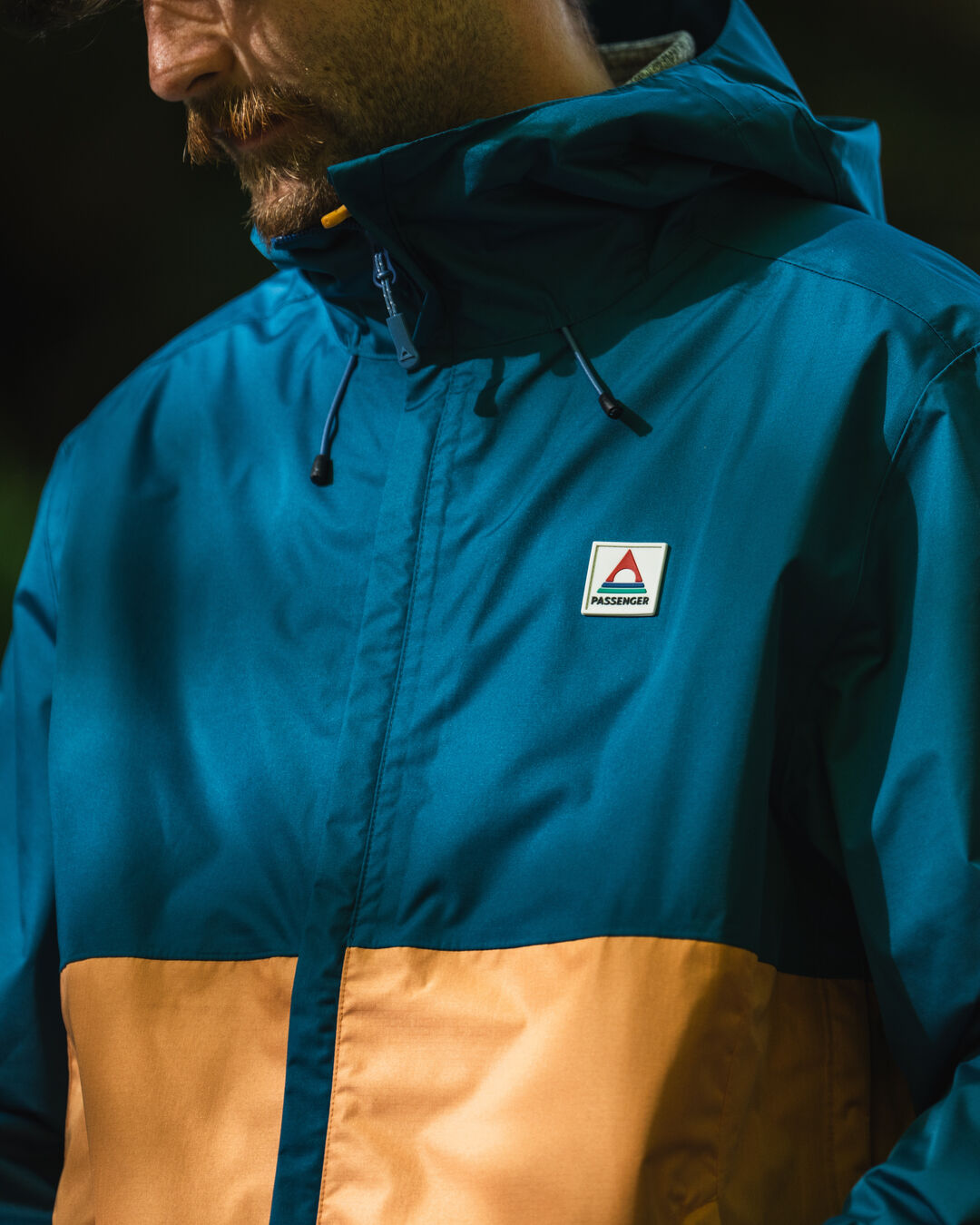 Season Waterproof Recycled Jacket - Corsair Blue/ Apricot