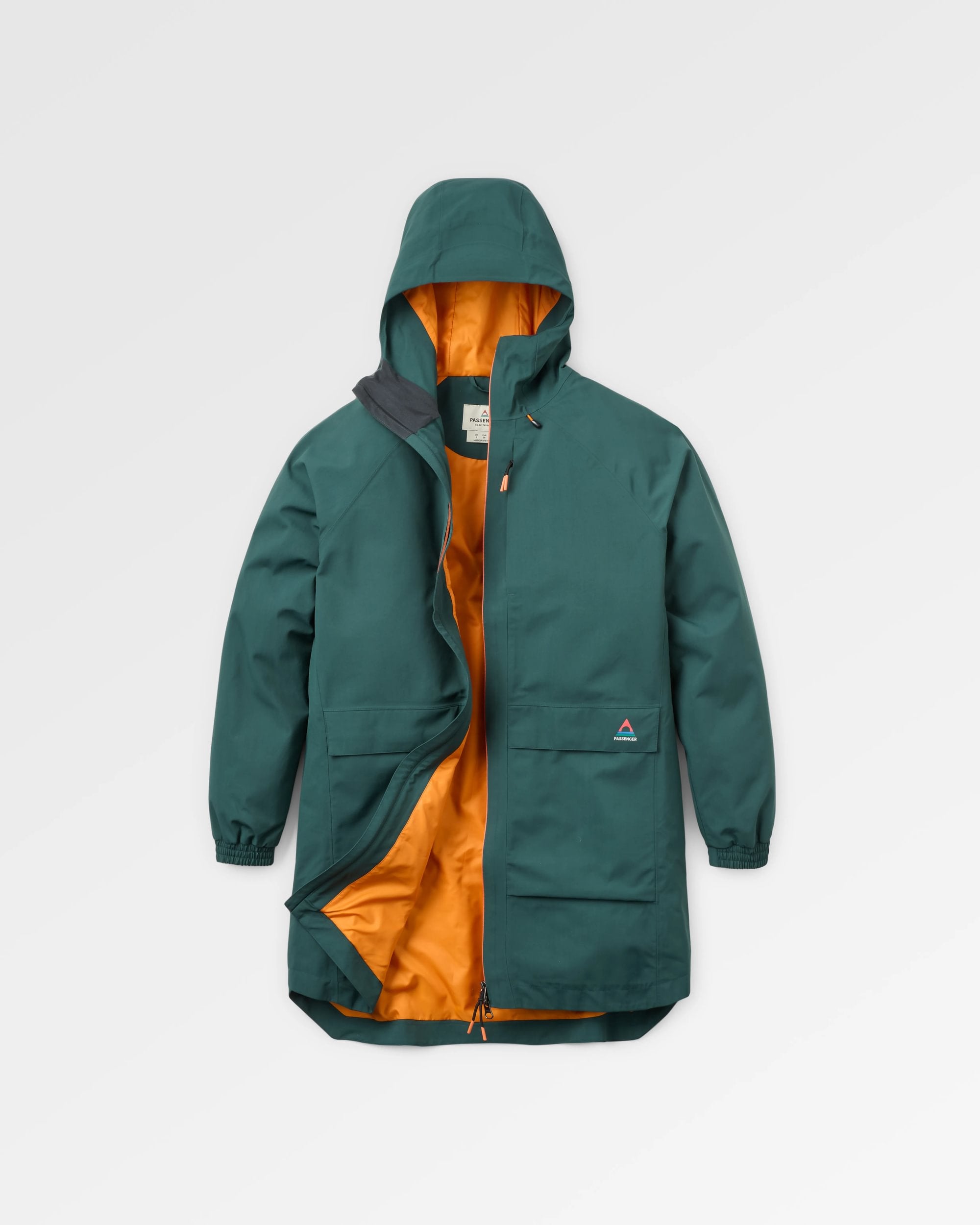 Serein Waterproof Jacket - Dark Fern - Flatlay